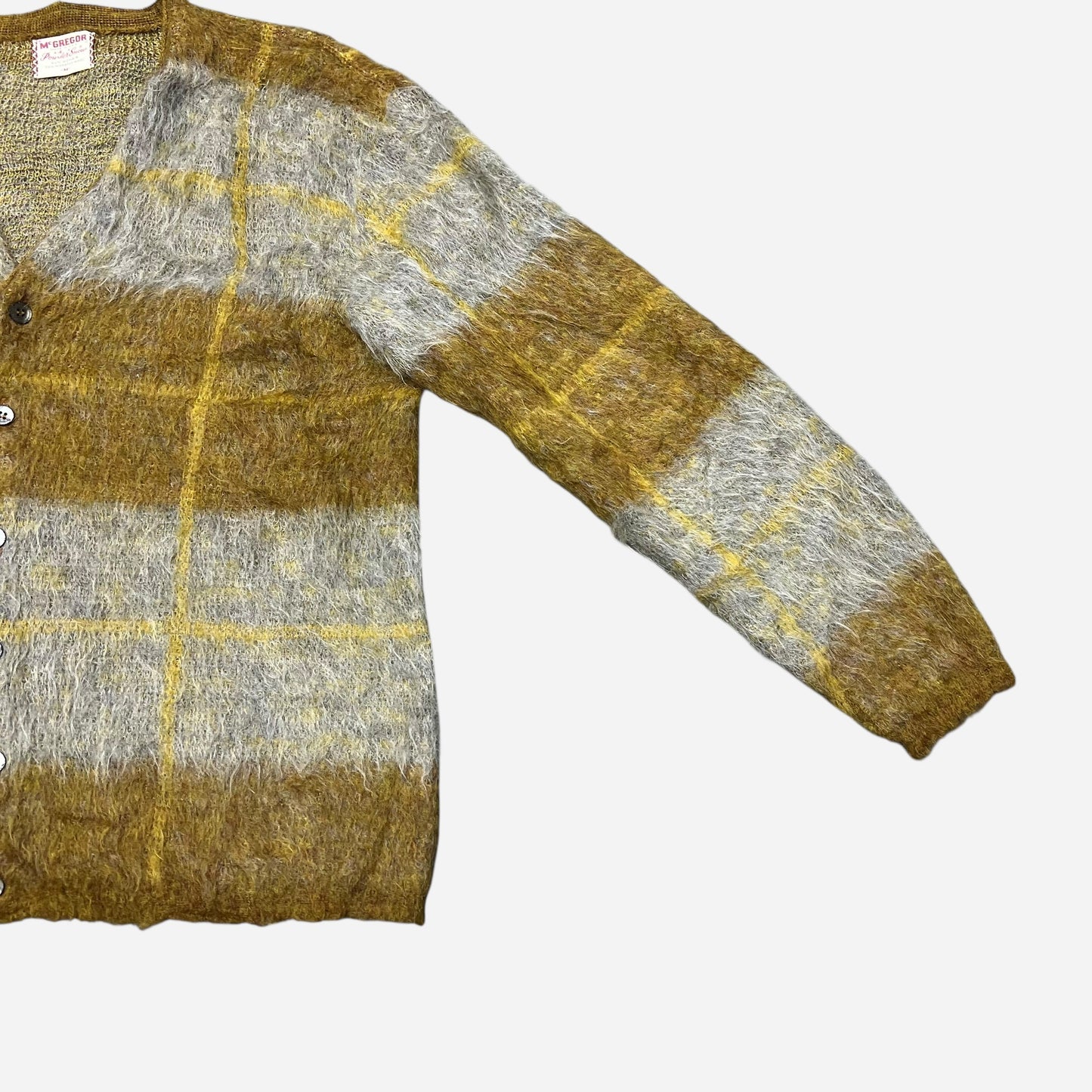 1960s McGregor powdered snow mohair cardigan (M/L)