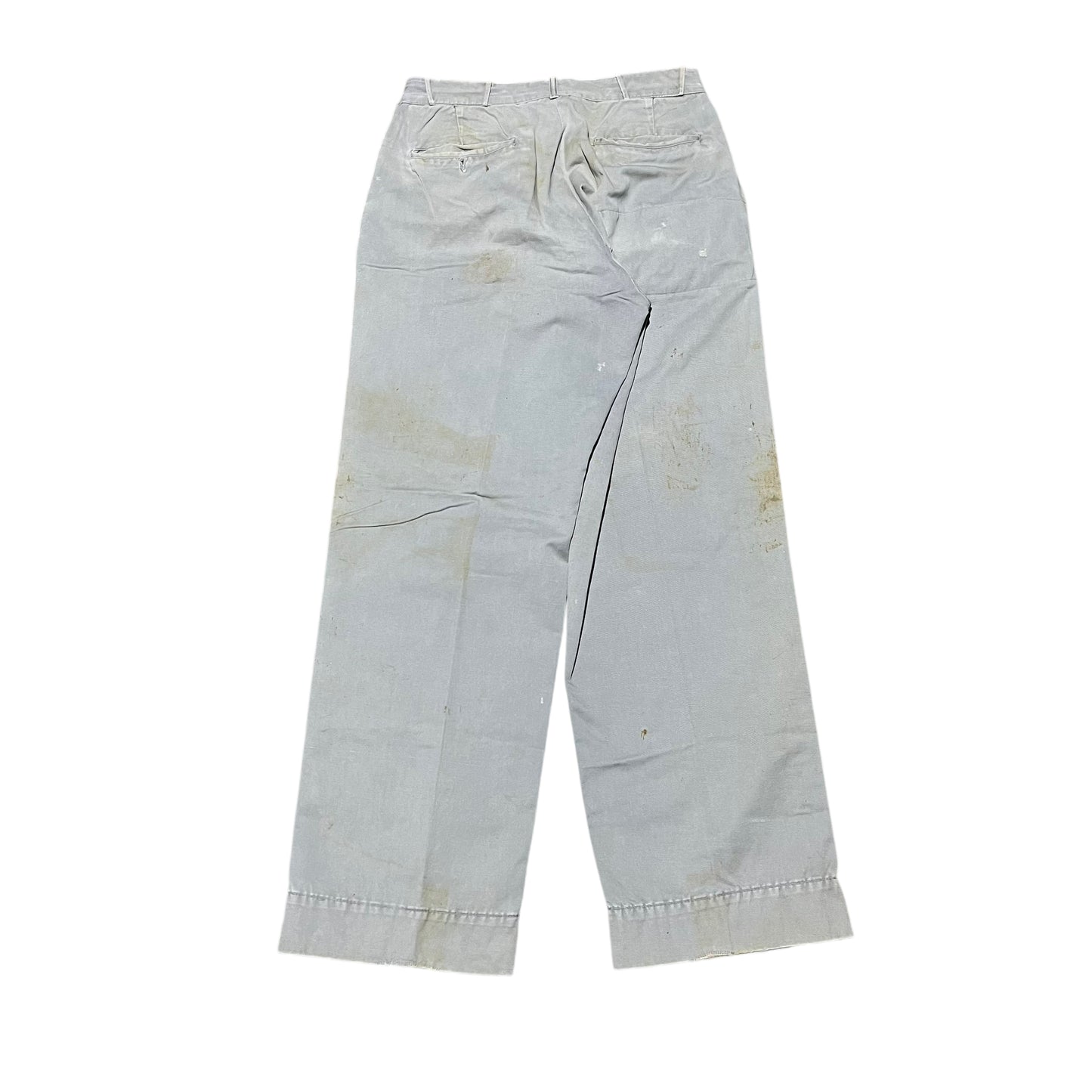 1950s The Big Favorite Magnolia Mills gray button fly chino work pants (29w)