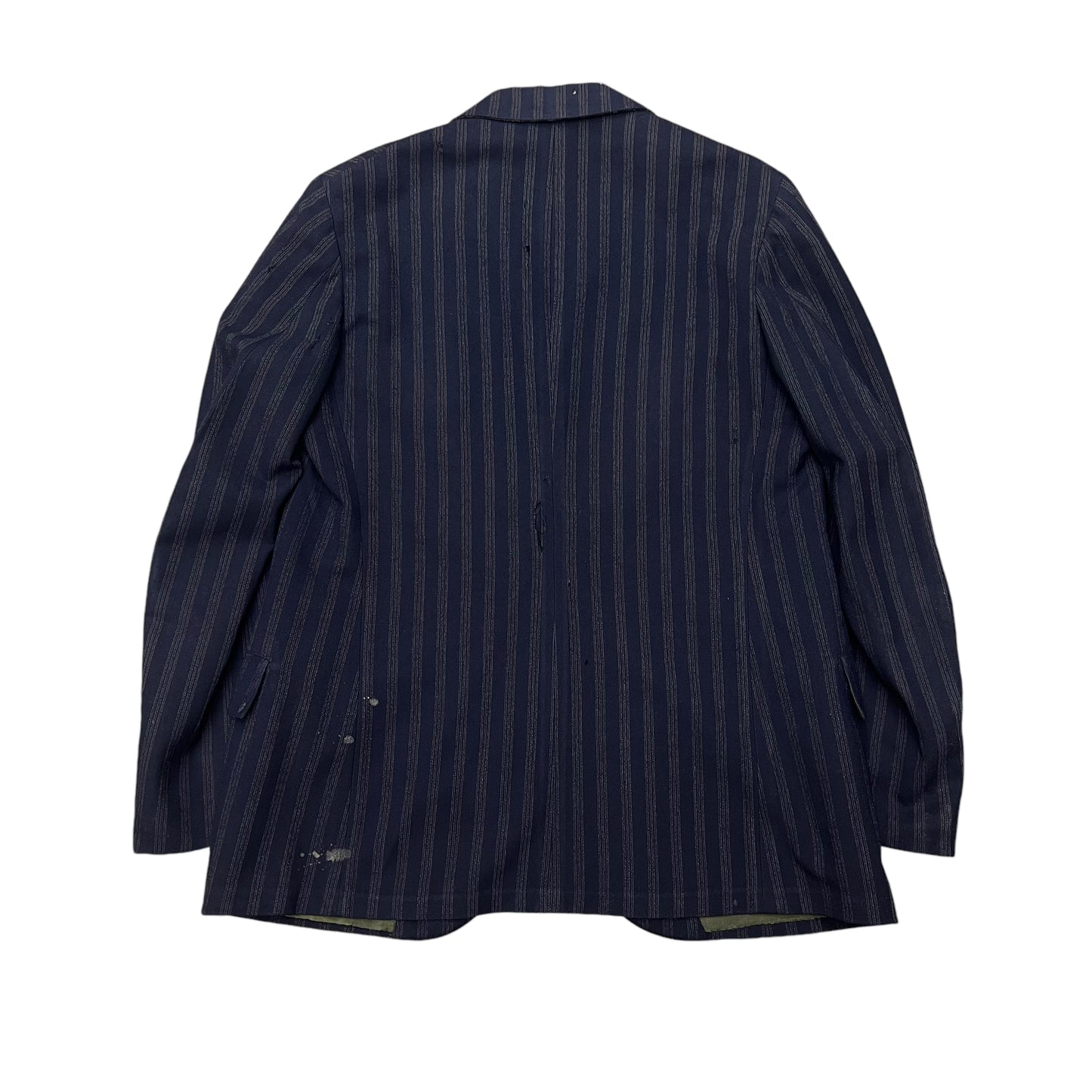 1910s 1920s Two piece pinstripe navy suit (42/ML)