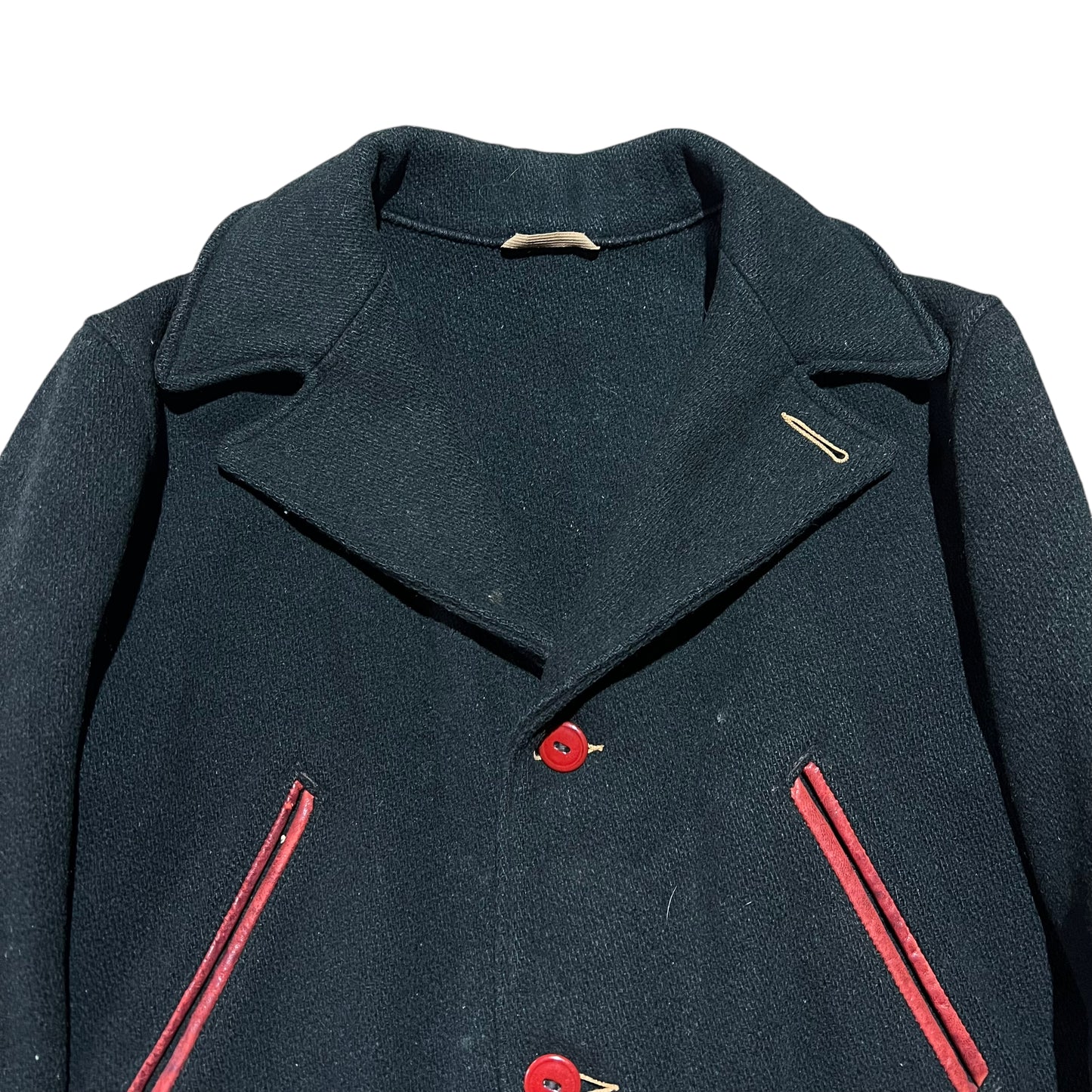 1940s Women’s pine green wool coat (M)