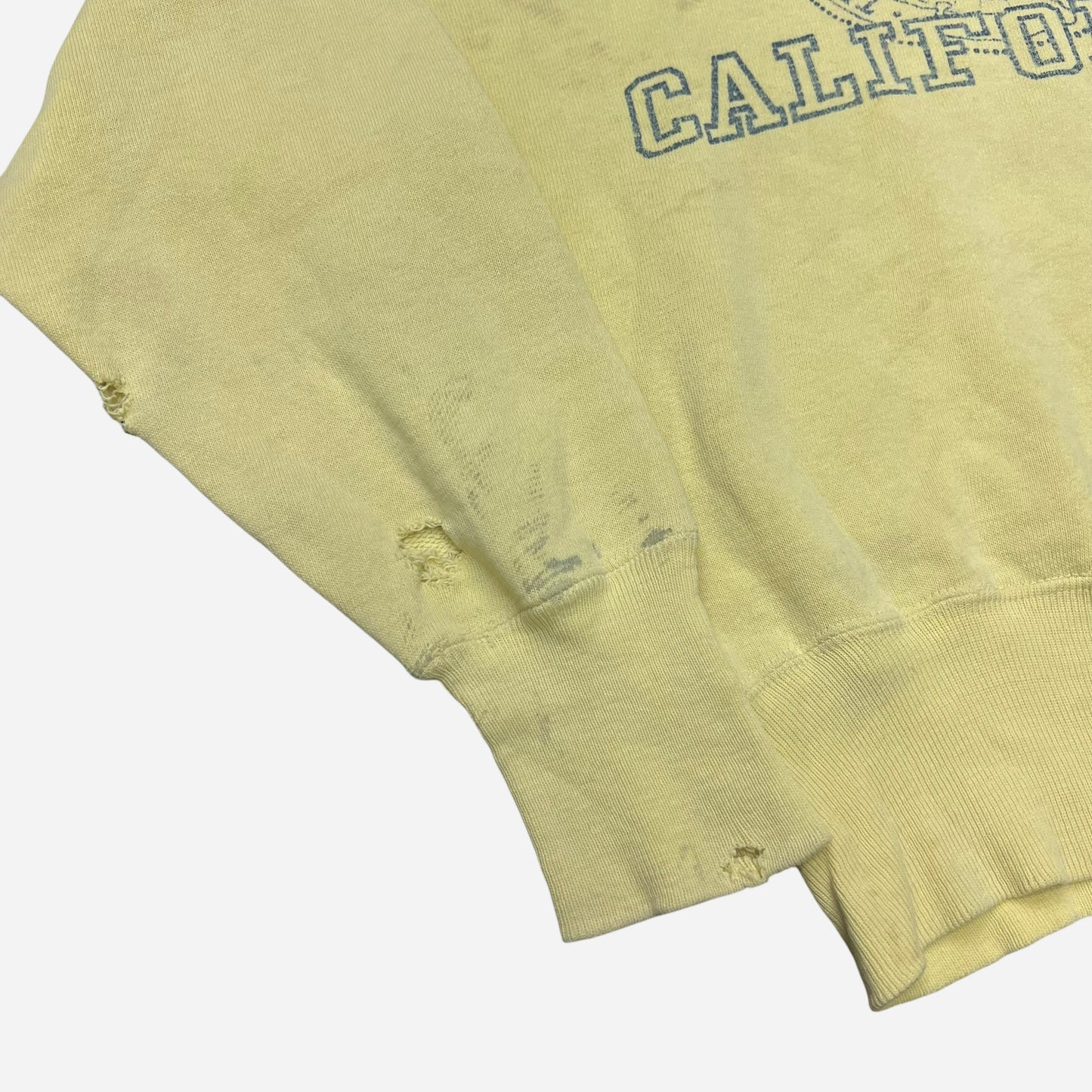 1950s Champion running man California collegiate yellow sweat (M)