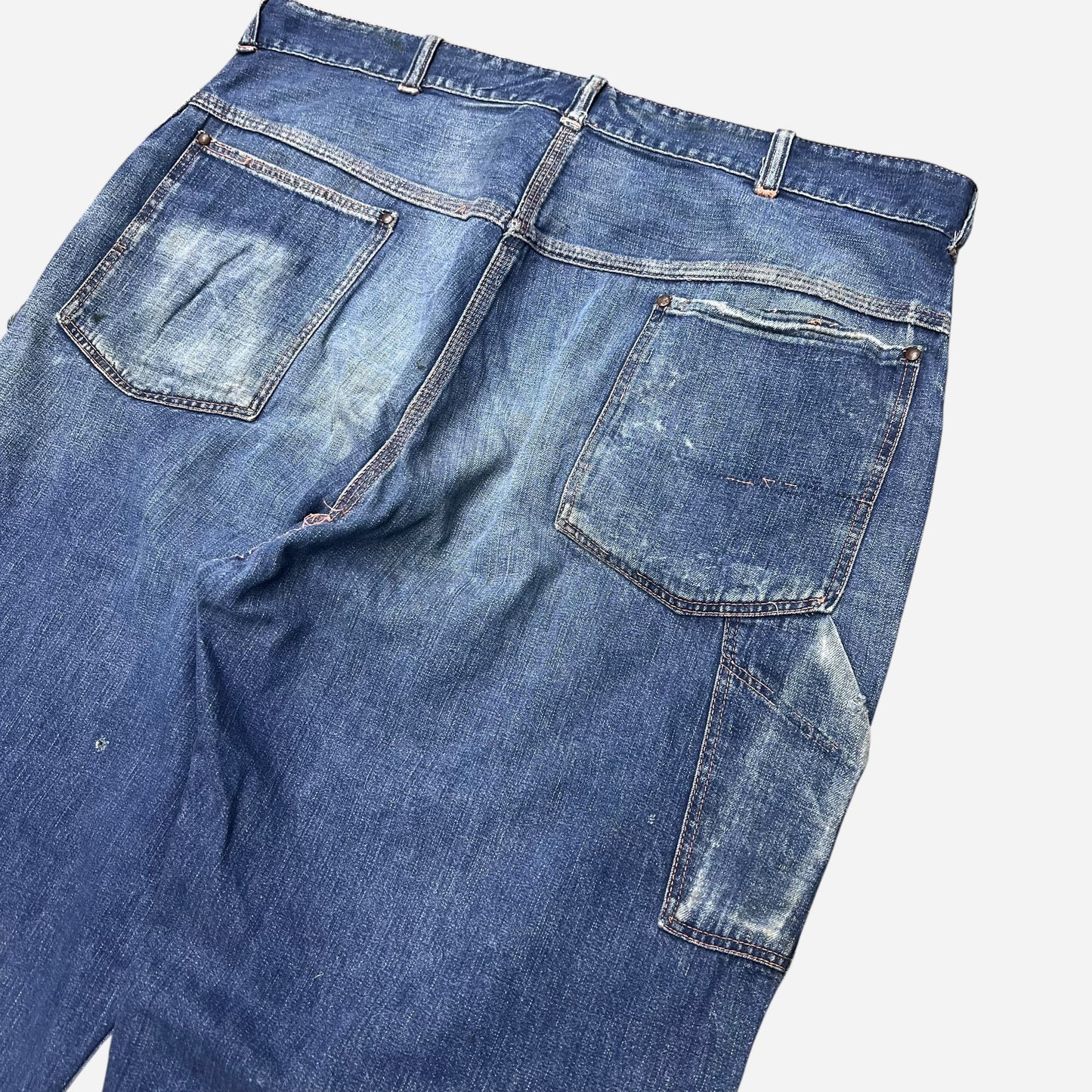1940s N&W donut button fly carpenter denim jeans (38w)
