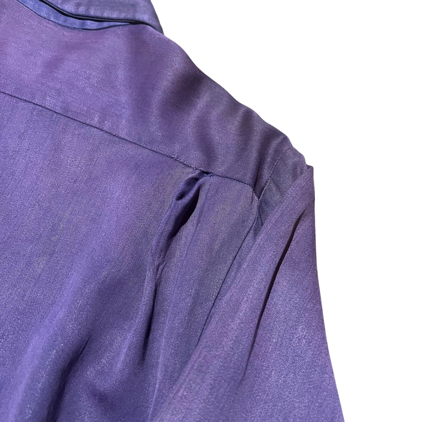 1940s 1950s Purple rayon sportswear jacket (M)