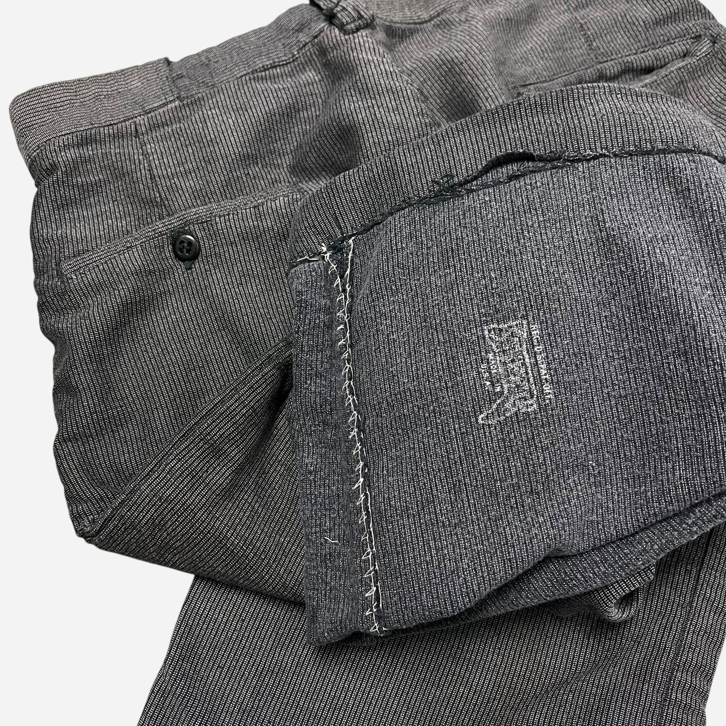 1940s Stifel moleskin salt & pepper button fly work pants (31w)