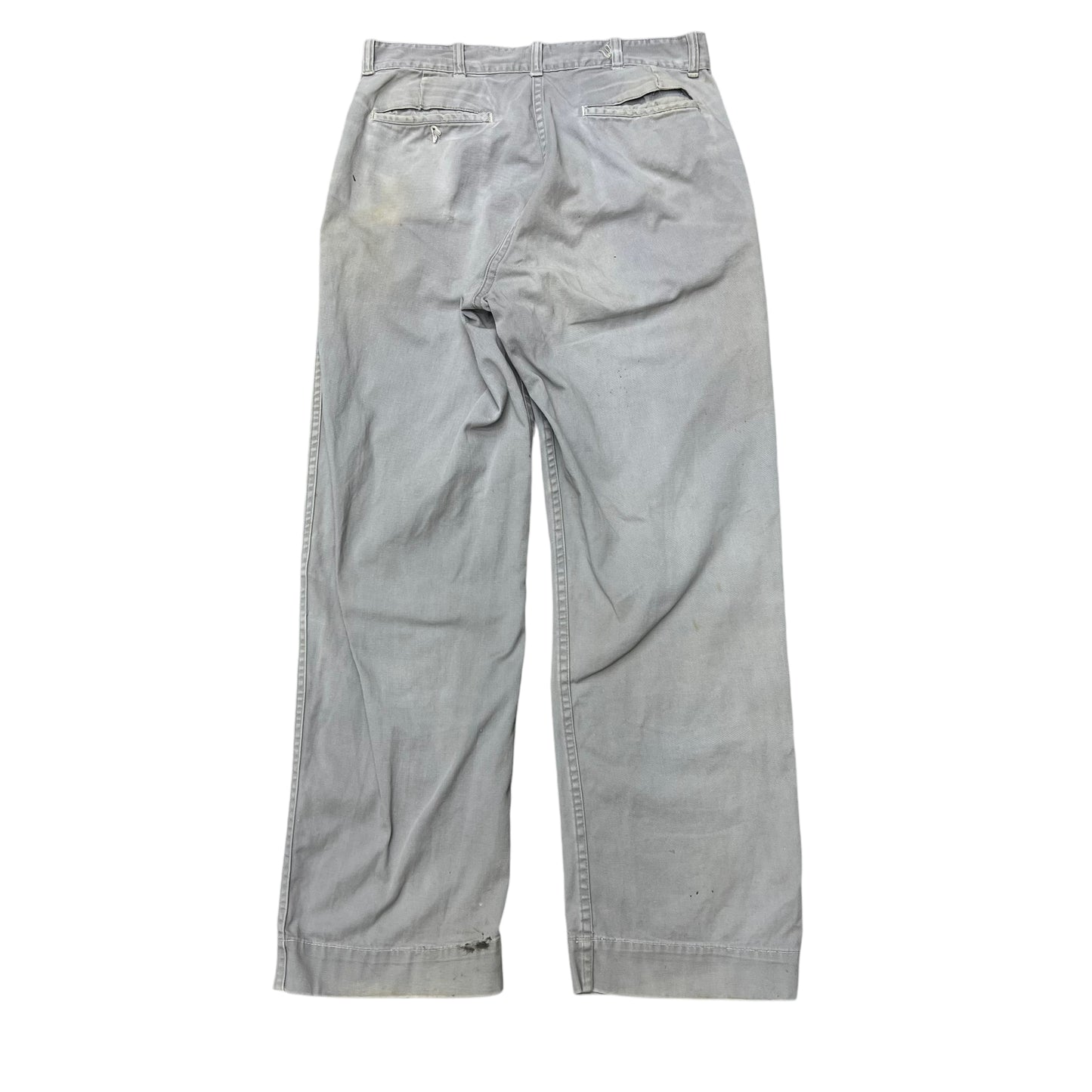 1950s Grey sail cloth work pants (30w)