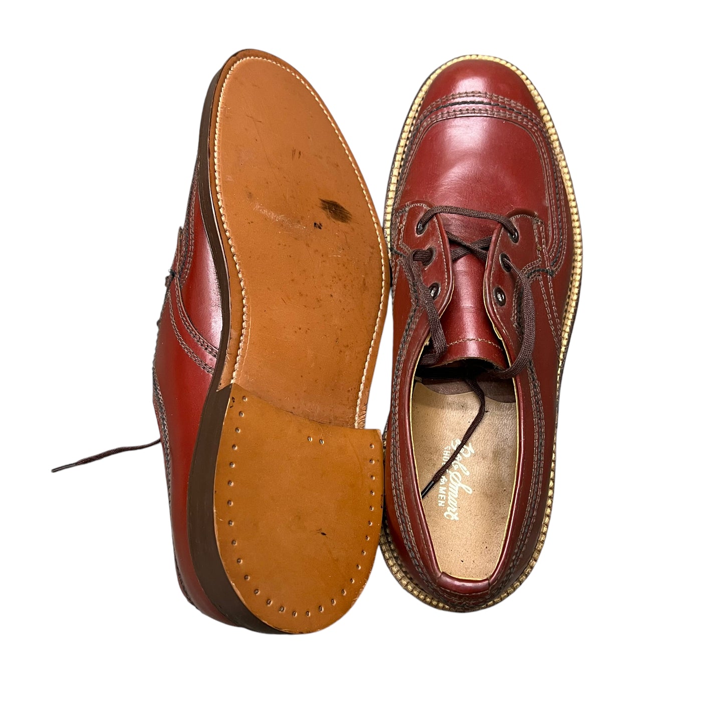 1940s NOS Bob Smart red leather shoes (Men’s 6, Women’s 7.5)