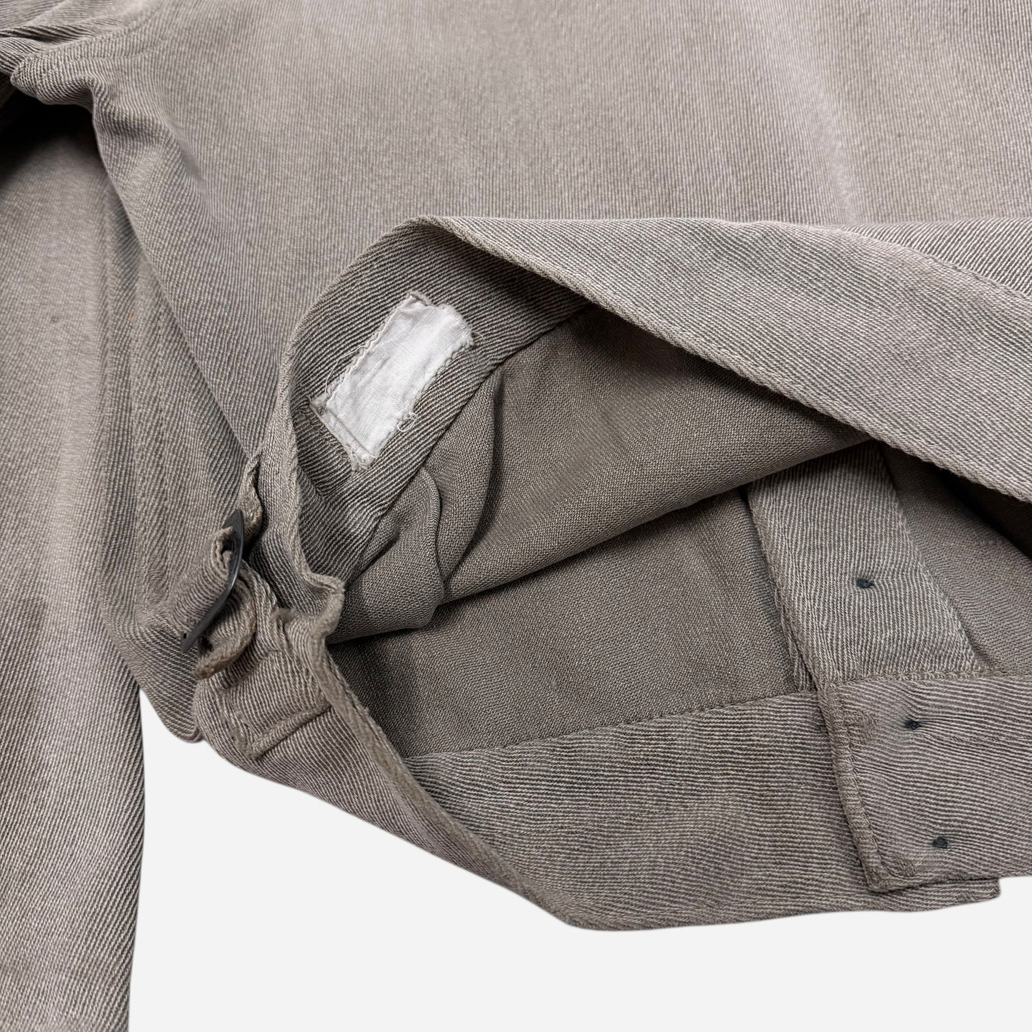 1930s Sweet Orr gray cotton whipcord work jacket (M)