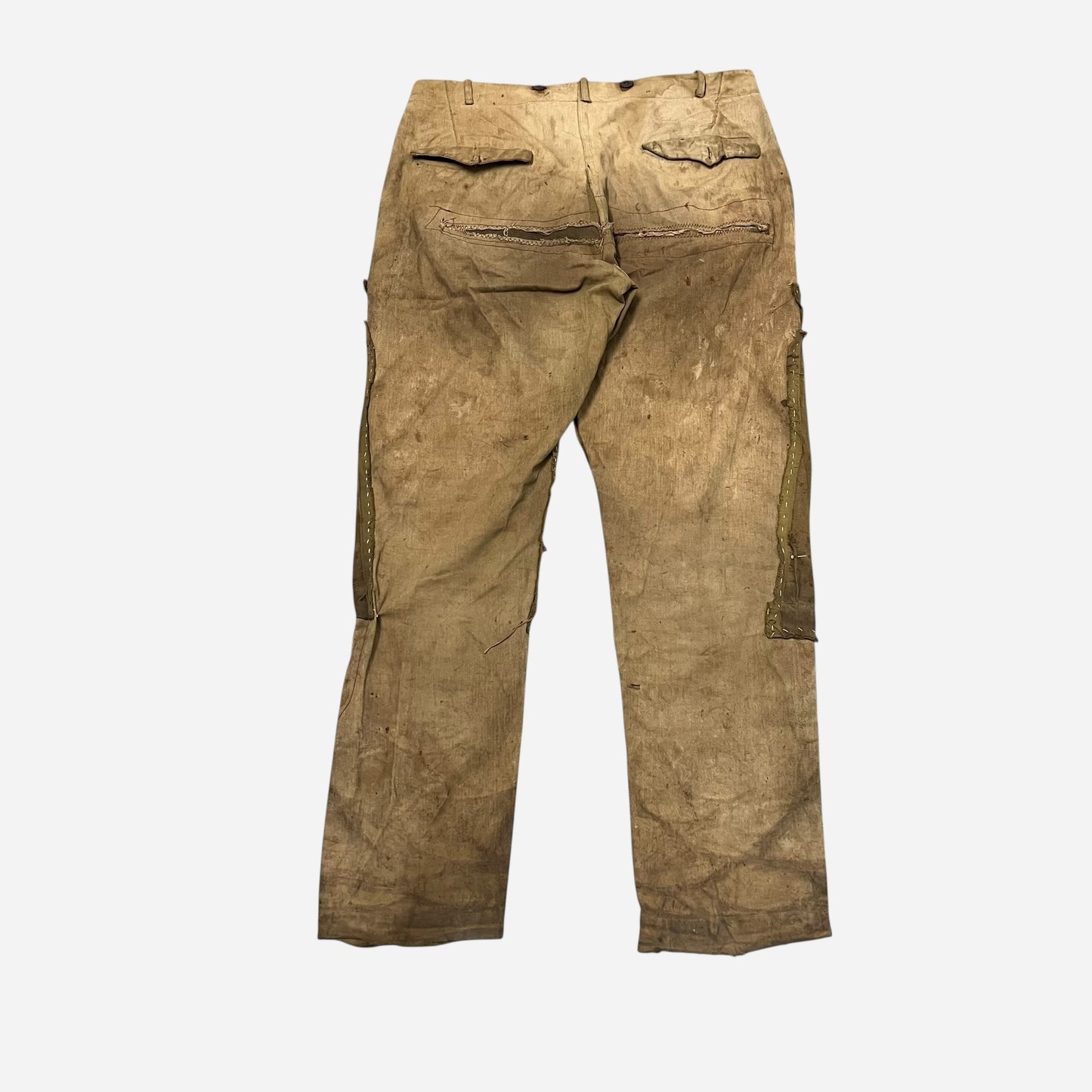 1910s Sweet Orr heavily repaired pants (33w)