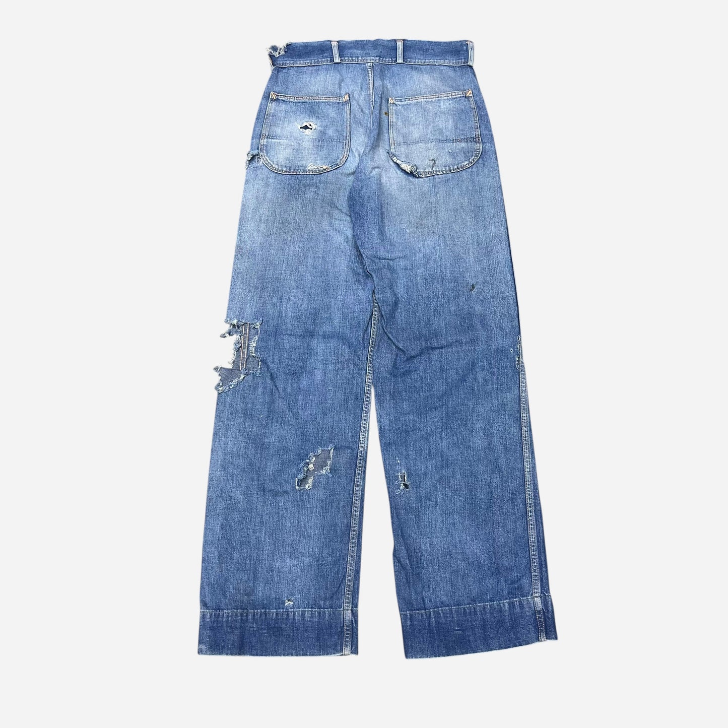 1940s Cowboy brand mule flap denim jeans (28w)