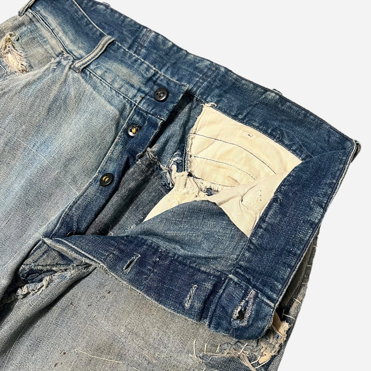 1950s Lace back repaired jeans (28w)