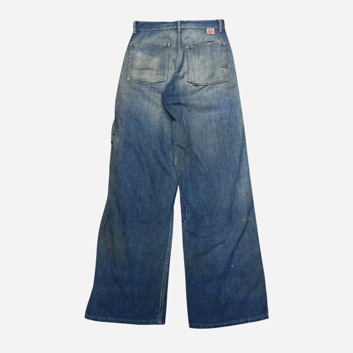 1940s Headlight mule flap denim jeans (30w)
