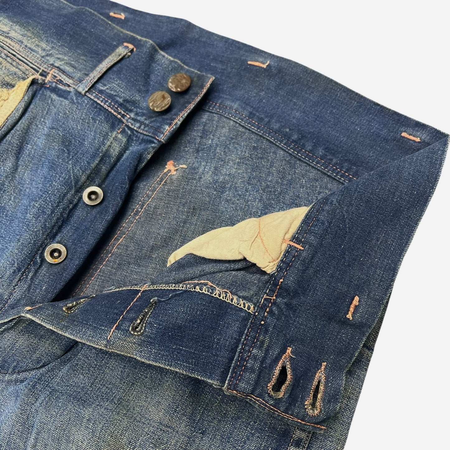 1940s N&W mule flap denim jeans (29w)