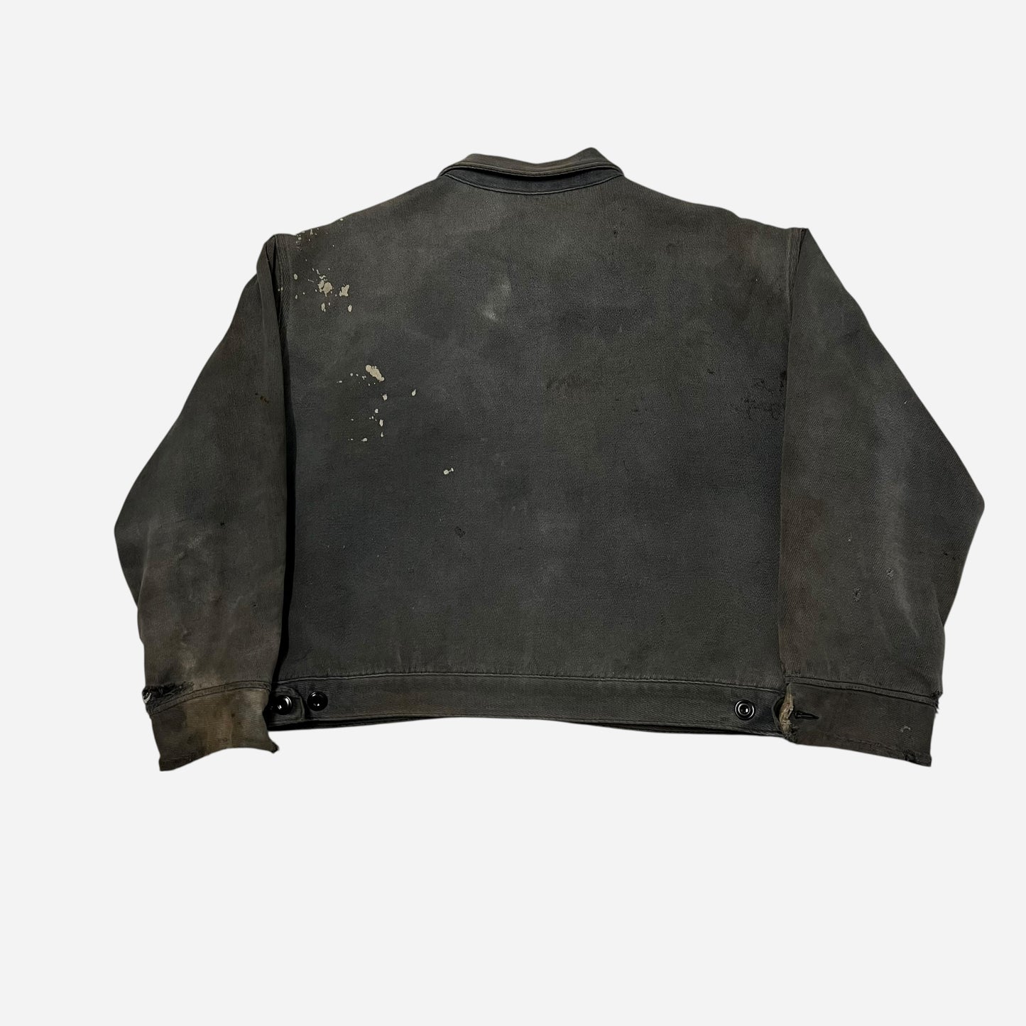1950s Sun faded black cotton whipcord jacket (XL)