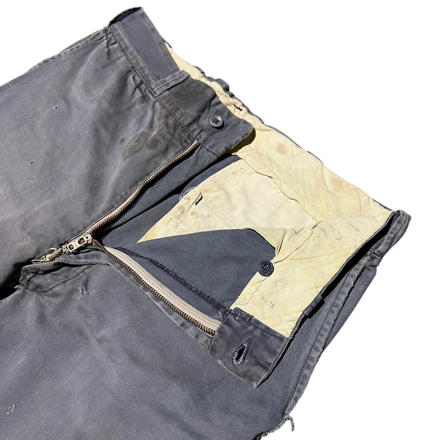 1950s Dark gray chino work pants (34w)