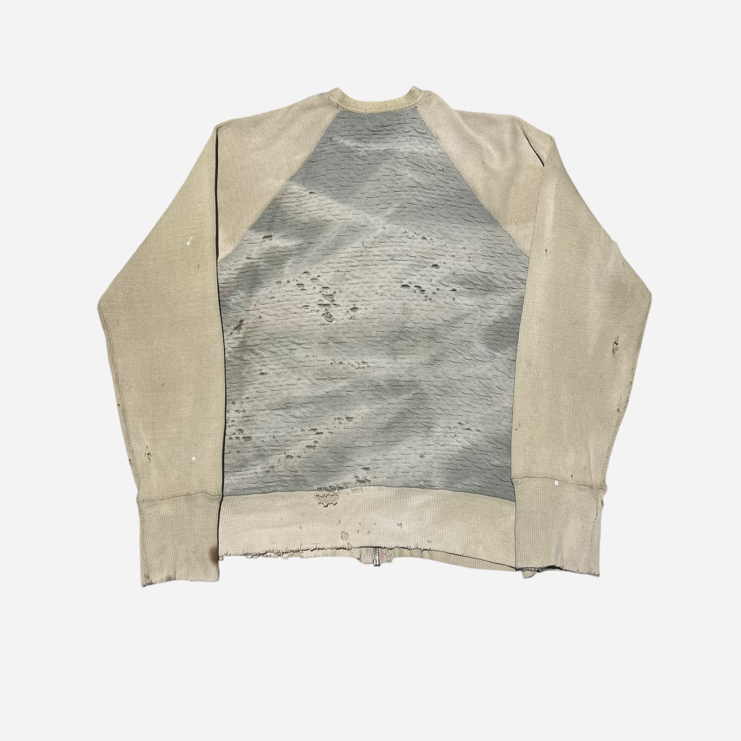 1930s Sun faded cotton zip up cardigan (S/M)