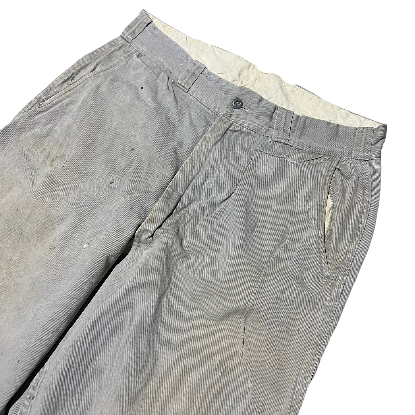 1950s Big Mac grey chino work pants (30w)