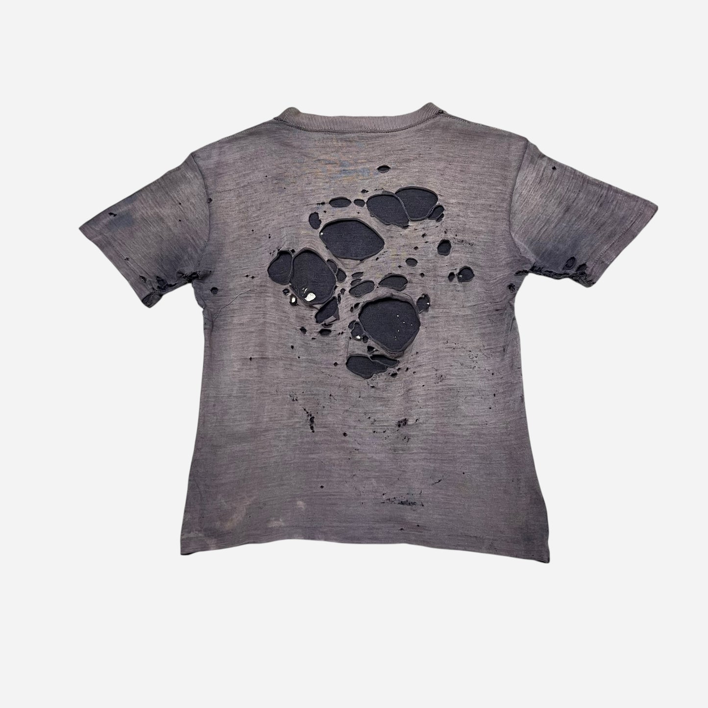 1950s Black sun faded thrashed t shirt (S)