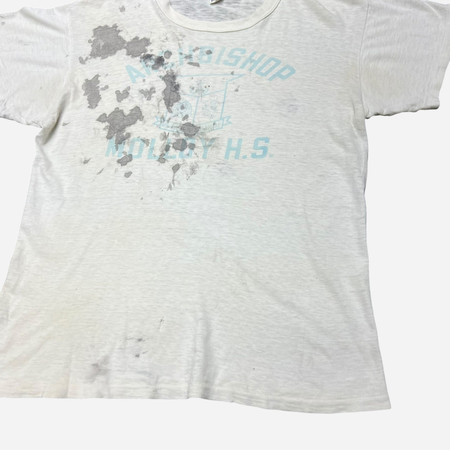 1950s Russel high school white t shirt (M)