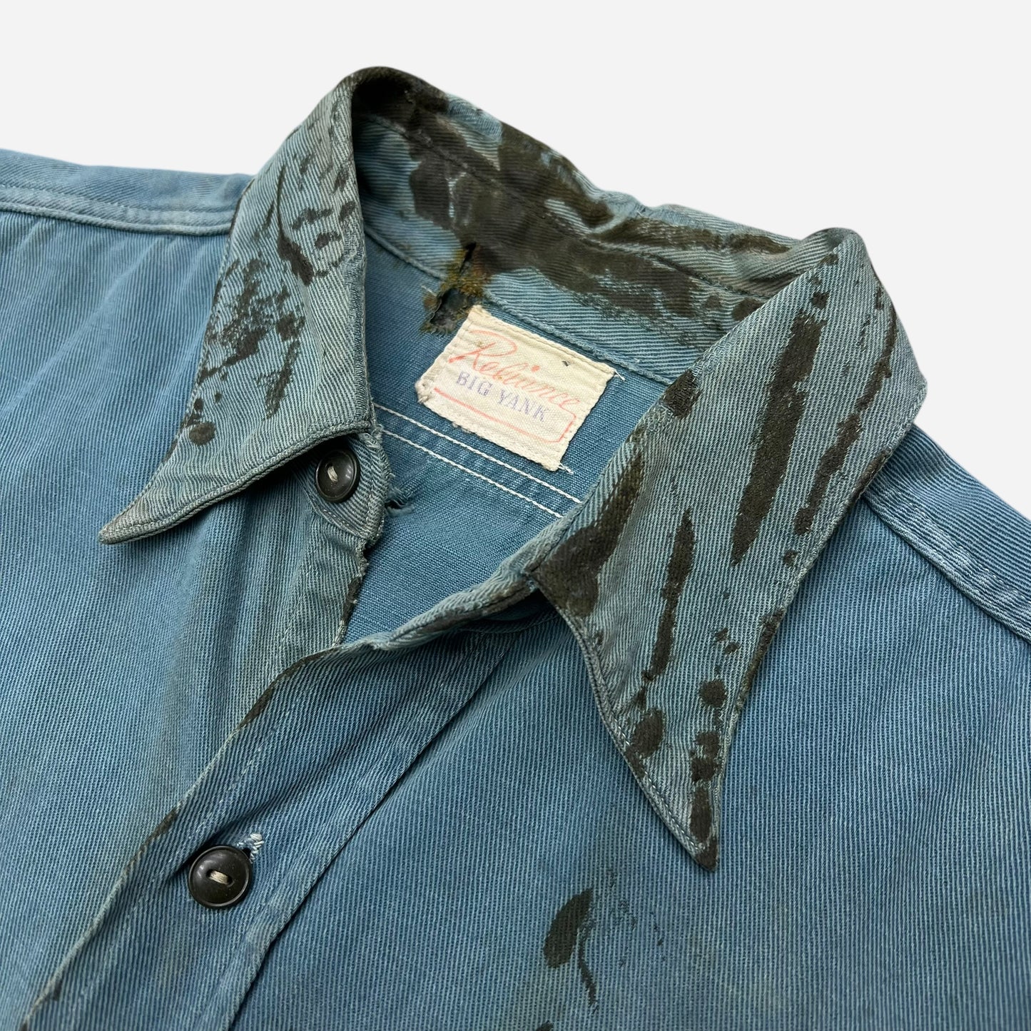 1940s Big Yank mountain cigarette pocket work shirt (L)
