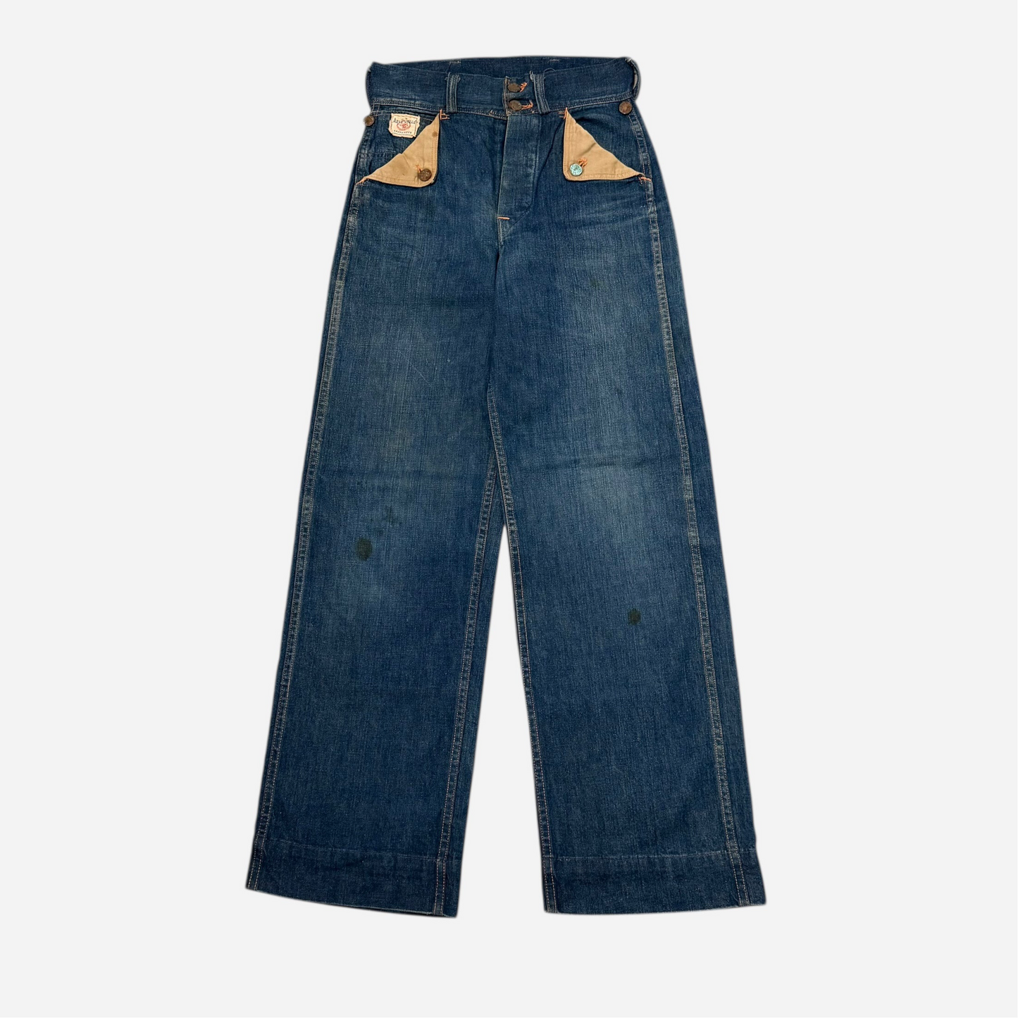 1950s Anvil Cow Boy mule flap jeans (28w)