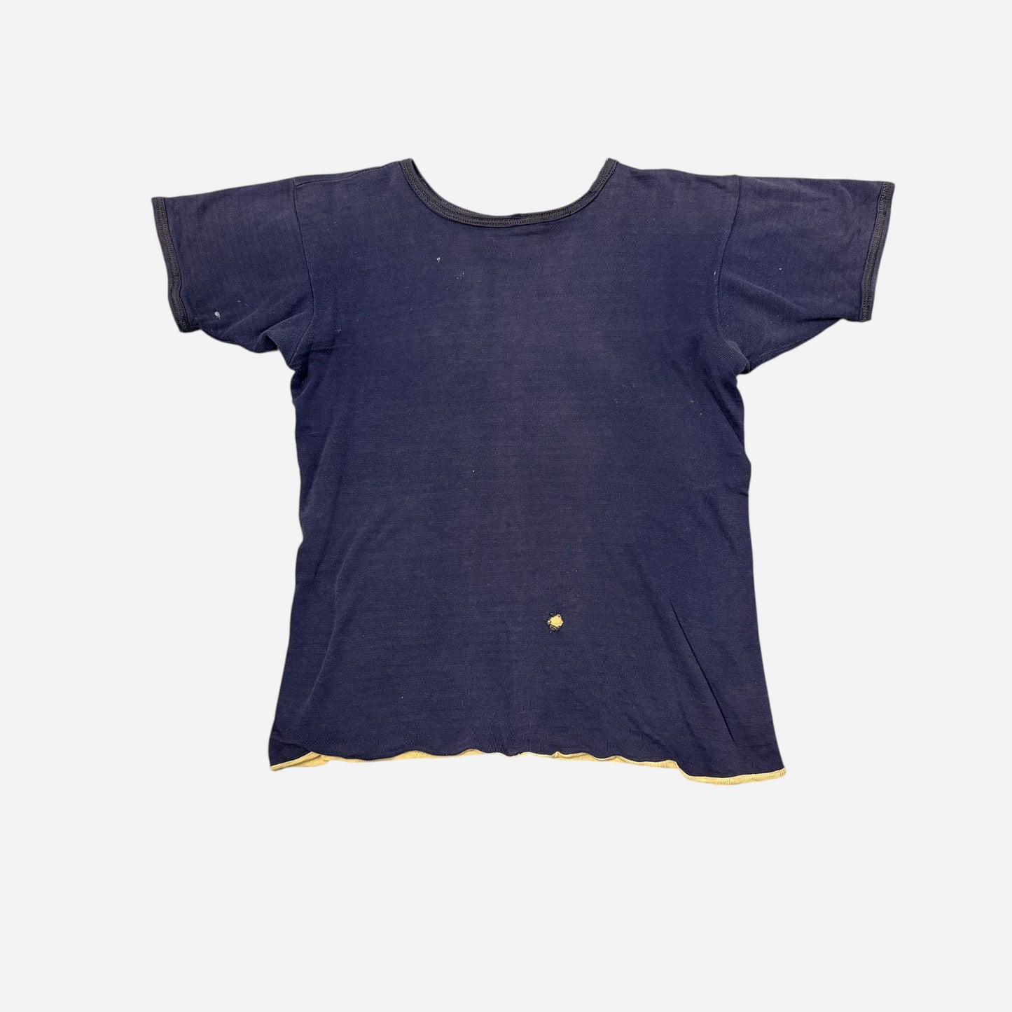 1940s Heavyweight double faced stenciled cotton t shirt (M/L)