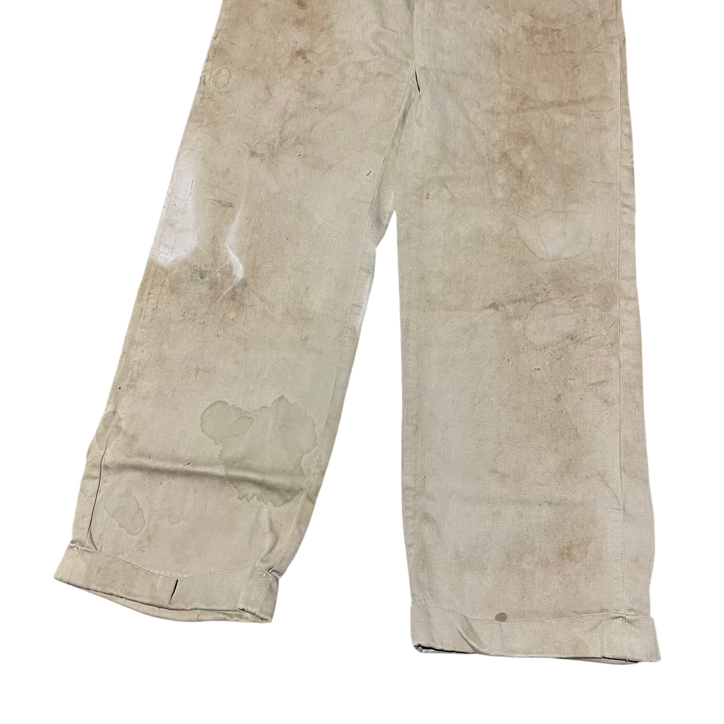 1940s Anvil button fly khaki chino work pants (26w)