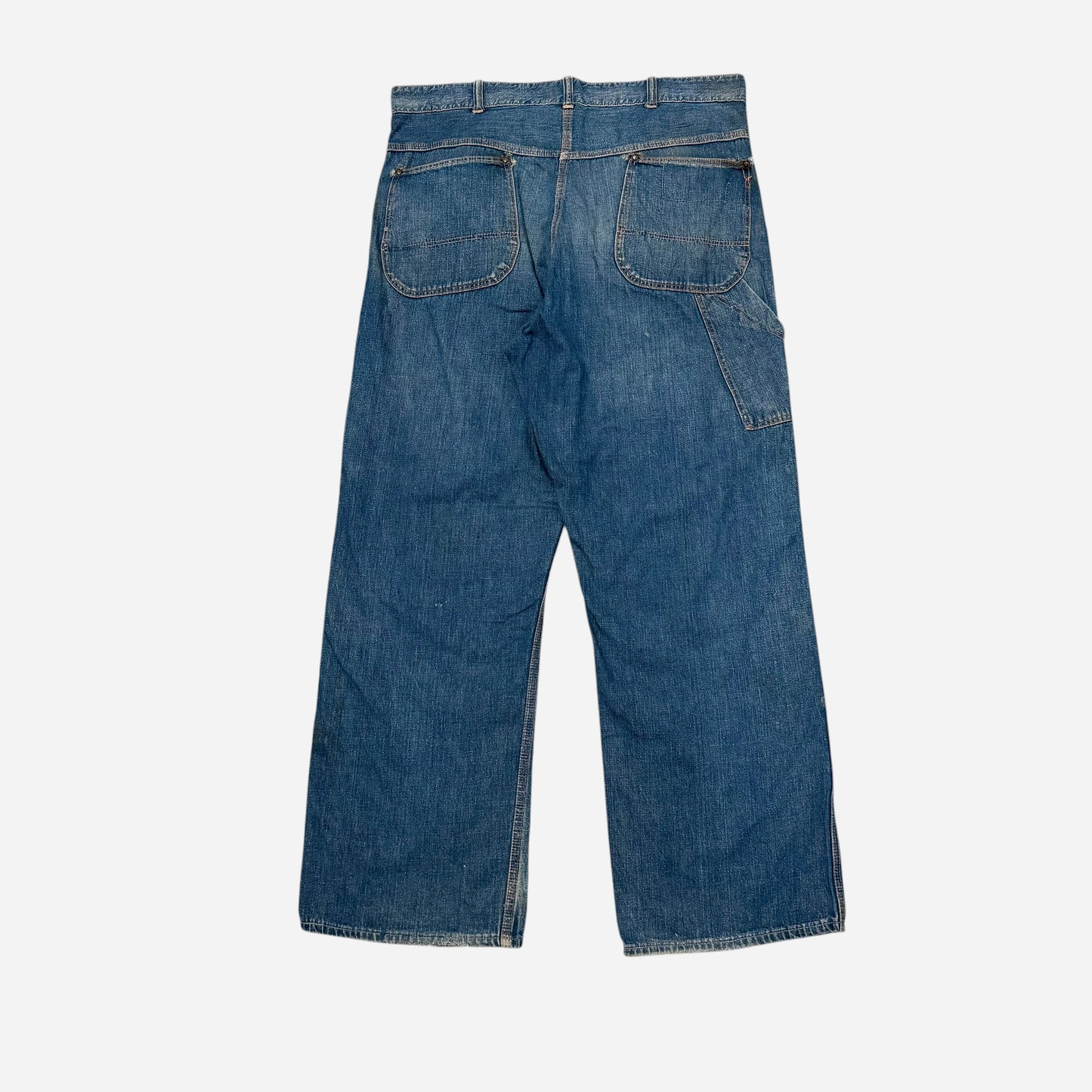 1950s Blue Gem button fly jeans (35w)