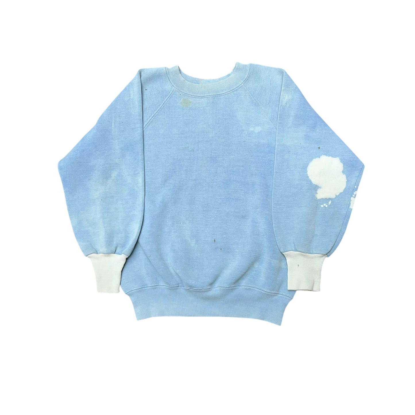 1970s “Antarctica” baby blue two tone sweat shirt (S)