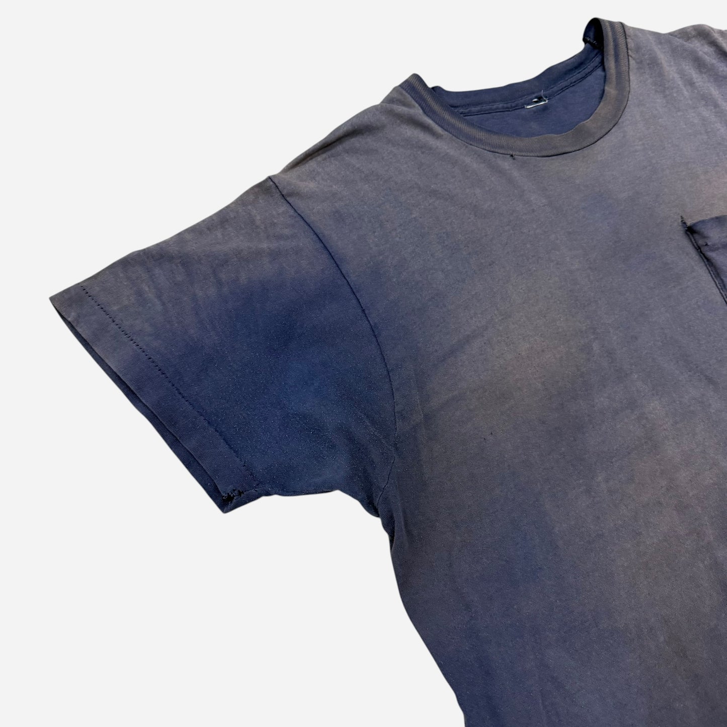 1980s Sun faded blue pocket t shirt (XL)