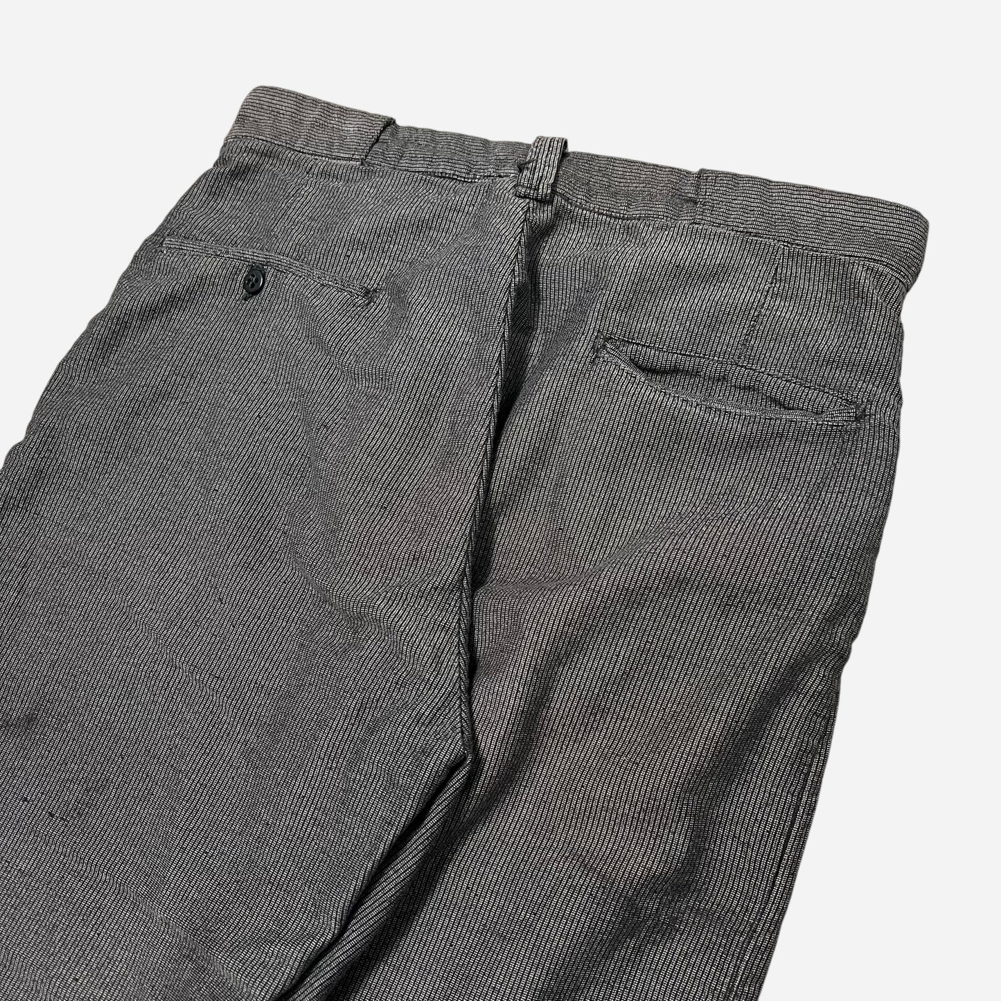 1940s Stifel moleskin salt & pepper button fly work pants (31w)