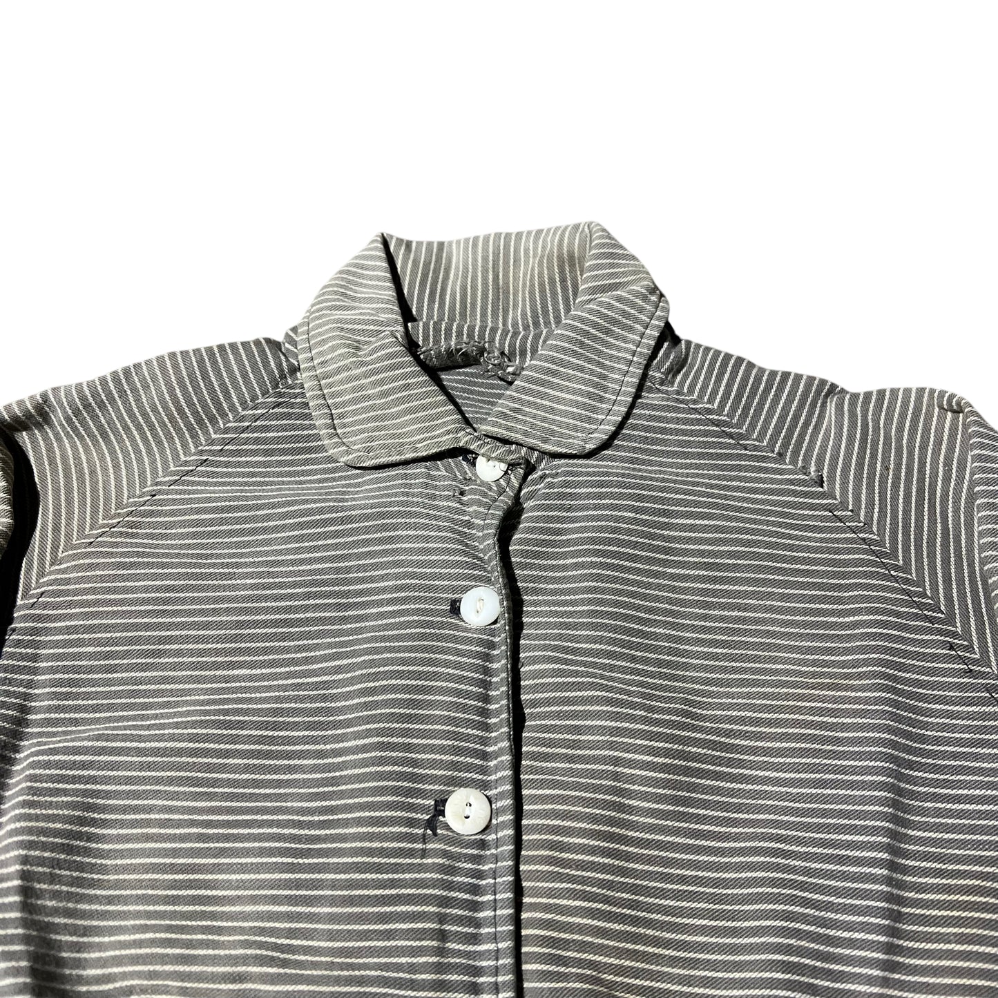 1910s Women’s black striped shirt (XS)