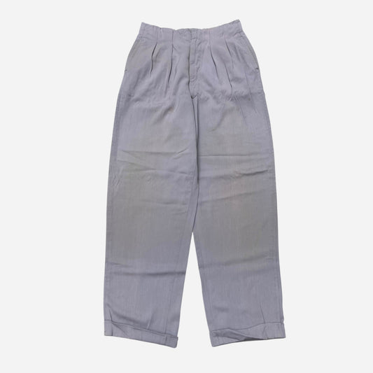 1940s Purple rayon pleated pants (29w)
