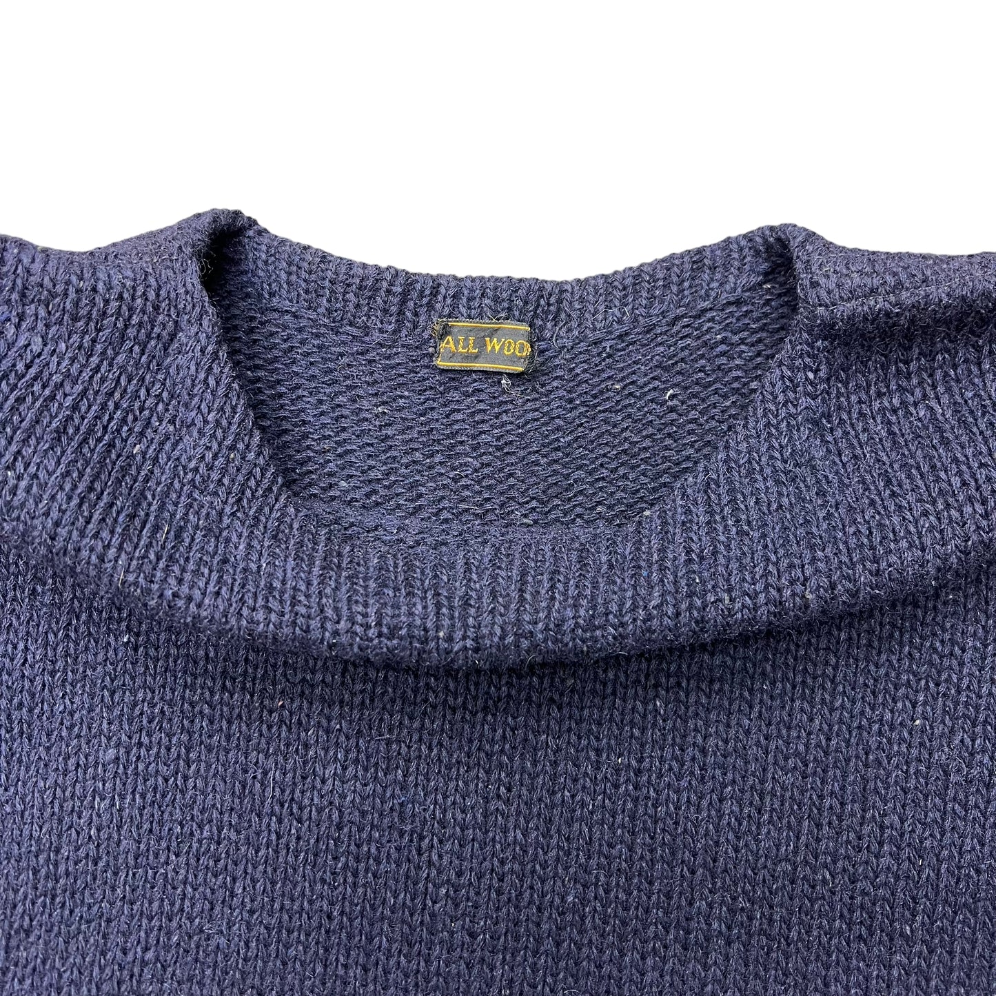 1930s Navy wool knit (M)