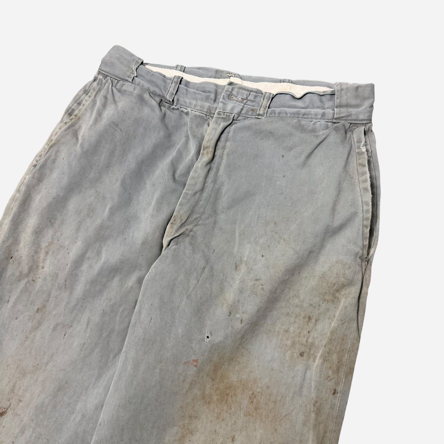 1950s Gray chino work pants (30w)