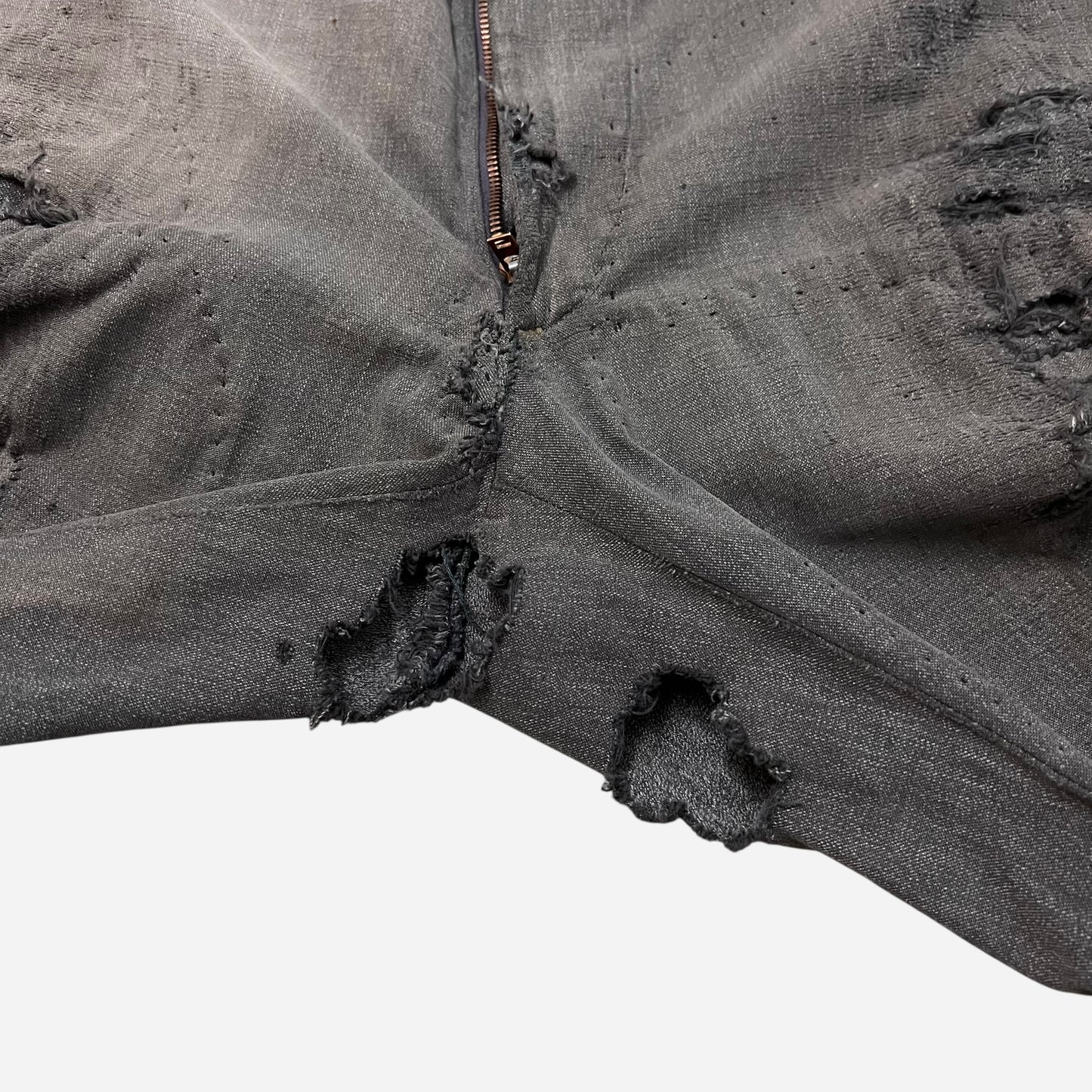 1950s Big Mac heavily repaired salt & pepper work pants (34w)