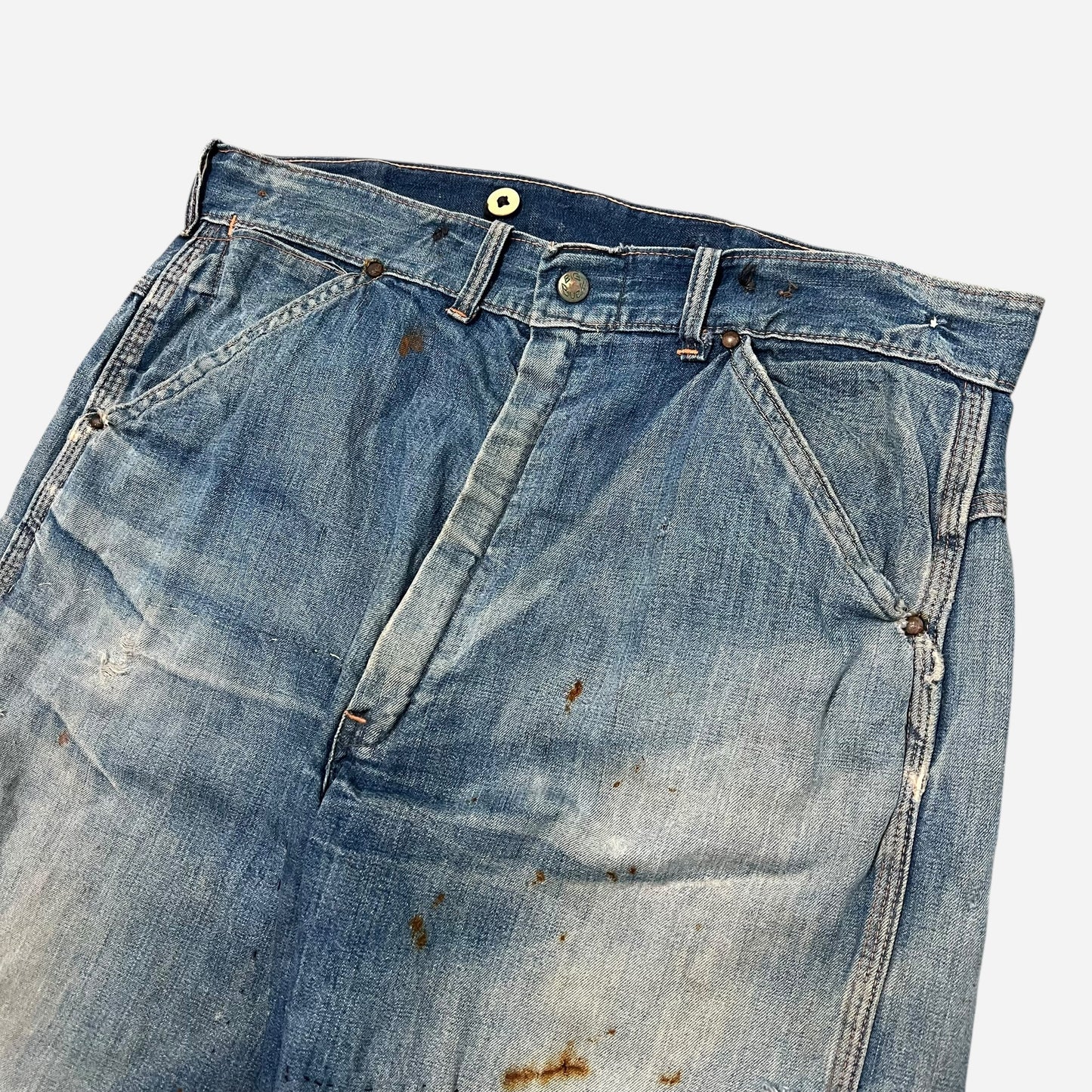 1950s Big Buck repaired carpenter jeans (34w)