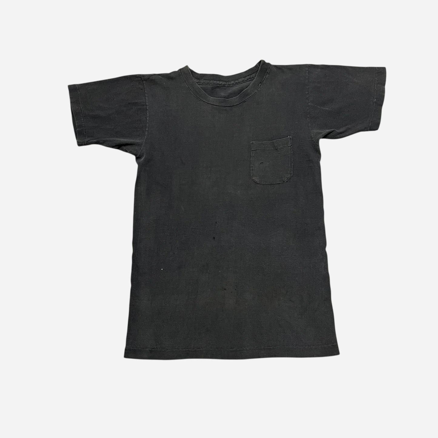 1970s Black pocket t shirt (M)
