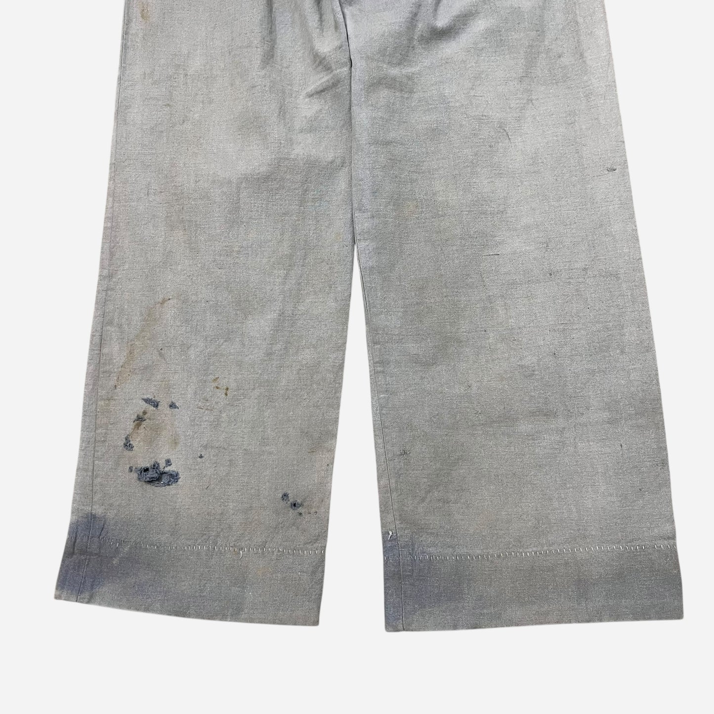 1940s Blue chambray button fly pants (29w)