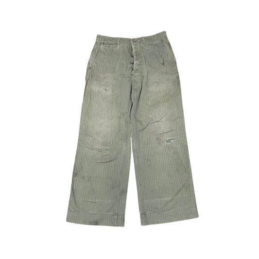 1940s WWII 13 star green hbt pants (30w)