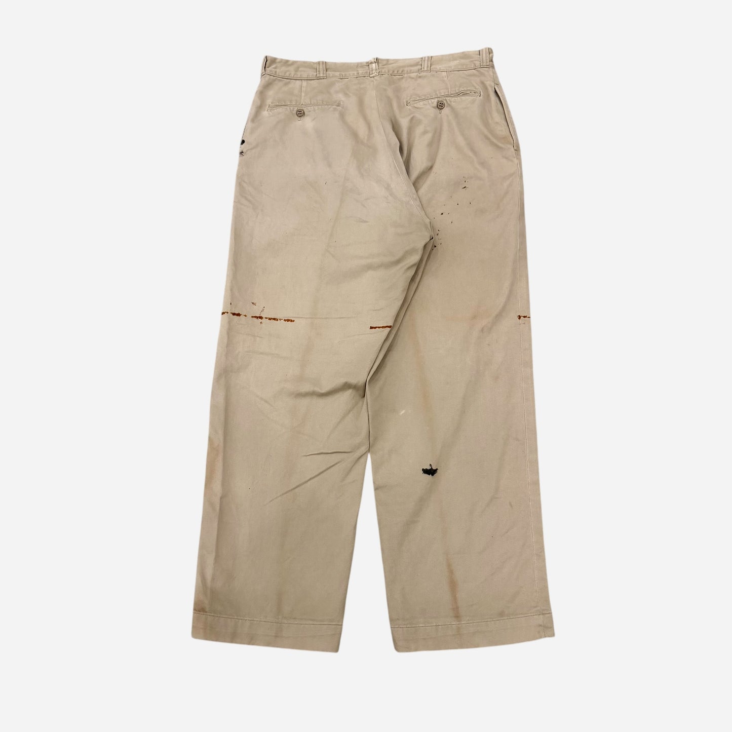 1950s Khaki chino work pants (35w)