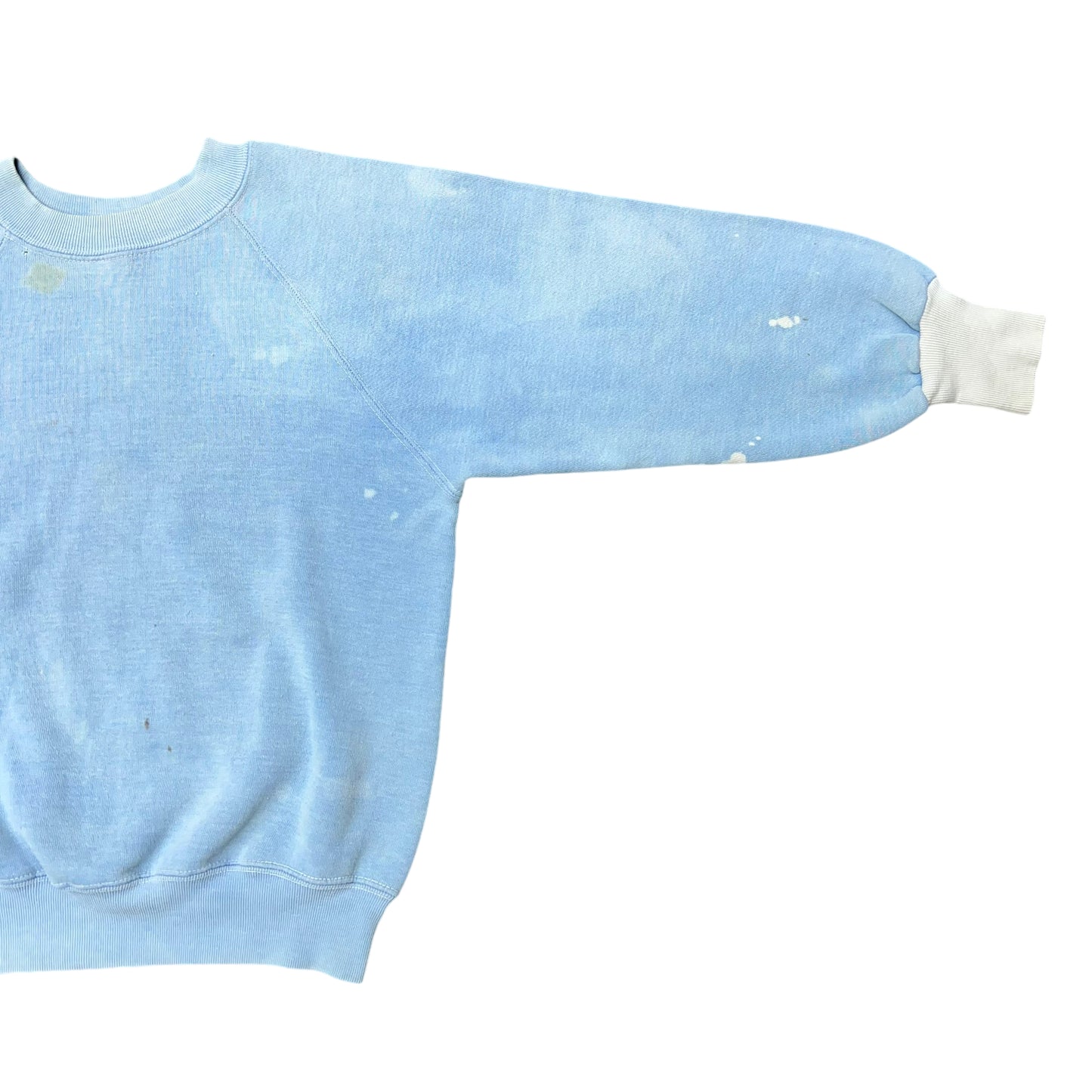 1970s “Antarctica” baby blue two tone sweat shirt (S)