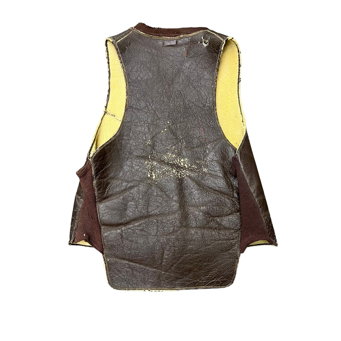 1930s Sherpa leather vest (M/L)