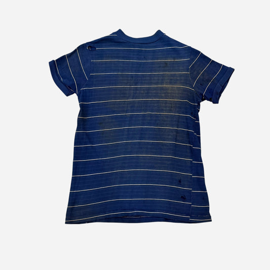 1950s Blue cotton striped t shirt (S)