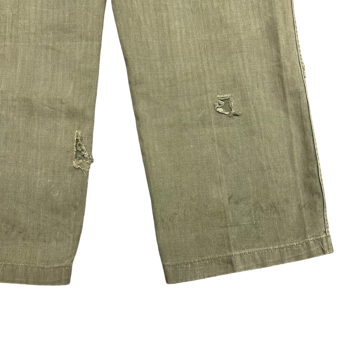 1950s HBT 13 Star button fly cargo US Army pants (32w)