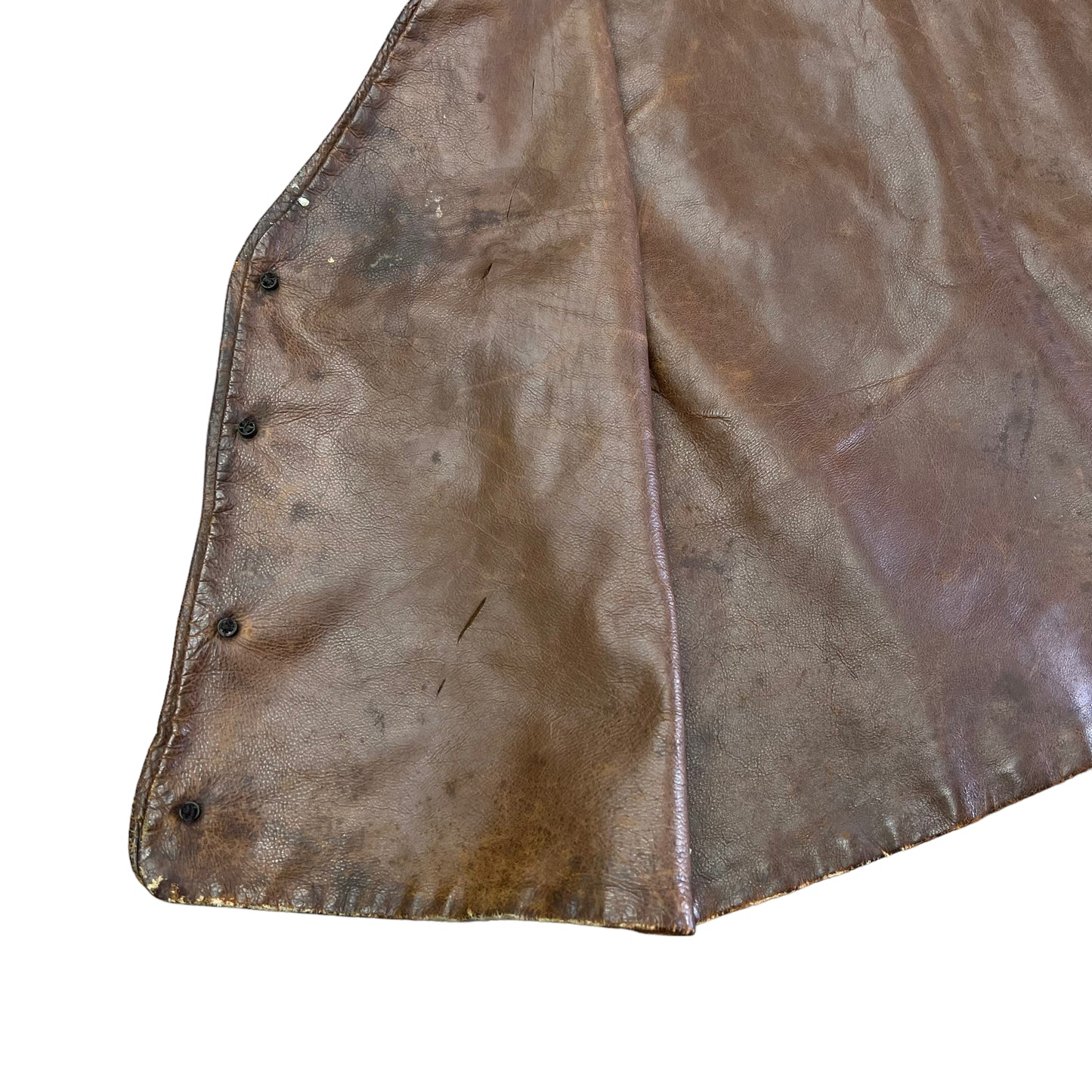 1960s Brown leather vest (M)