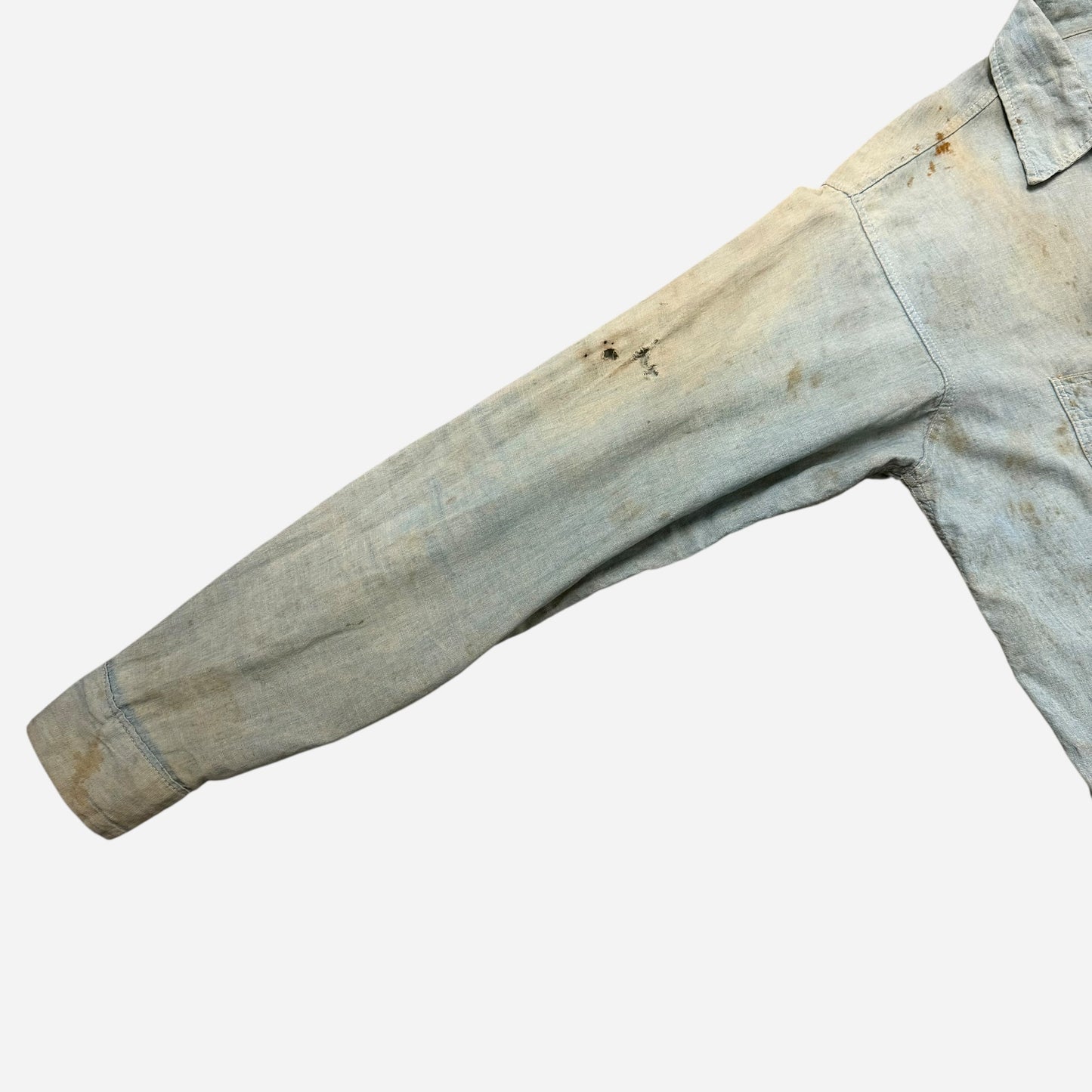 1940s Sun faded chambray shirt (L)