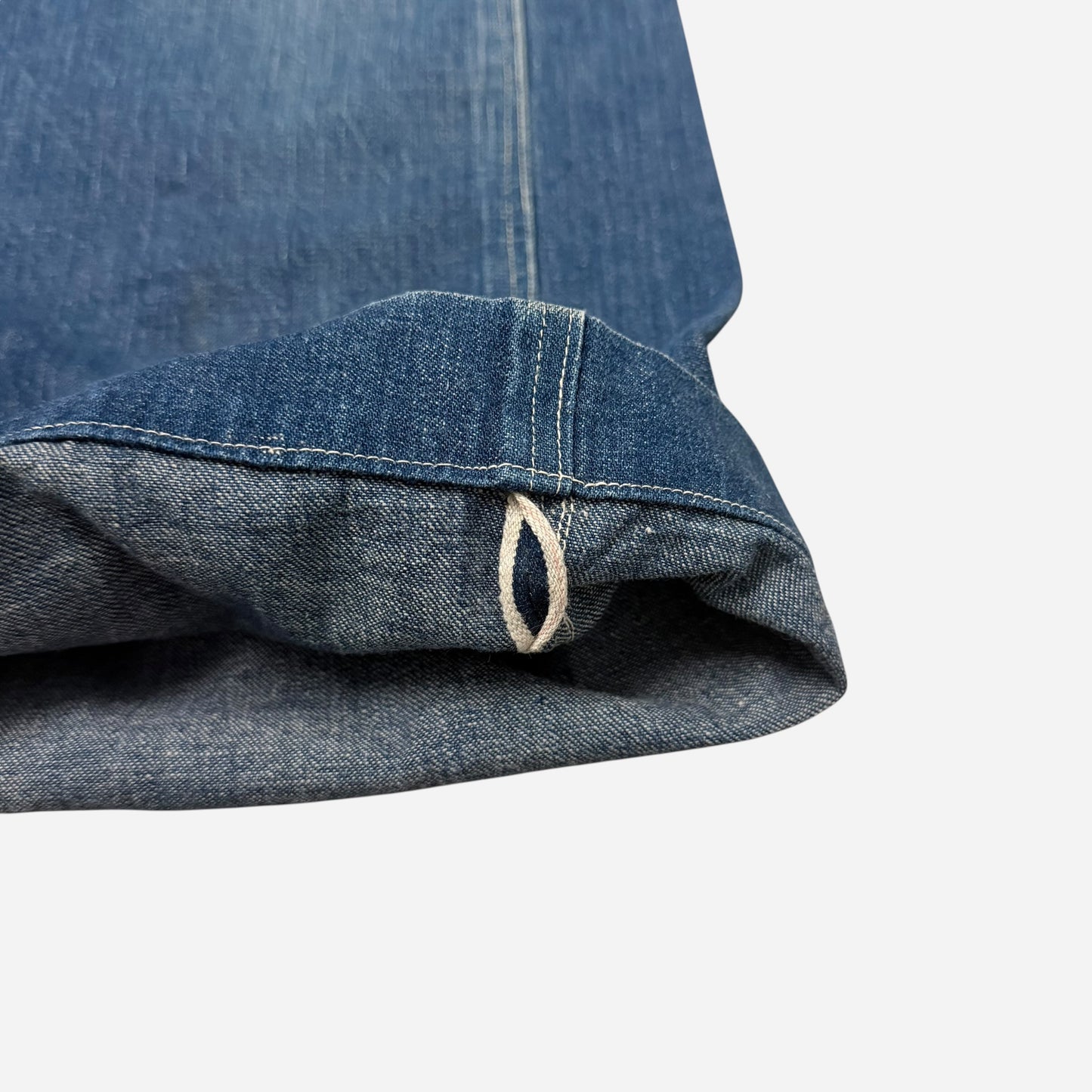1910s Amoskeag denim split back cinch selvedge jeans (40w)