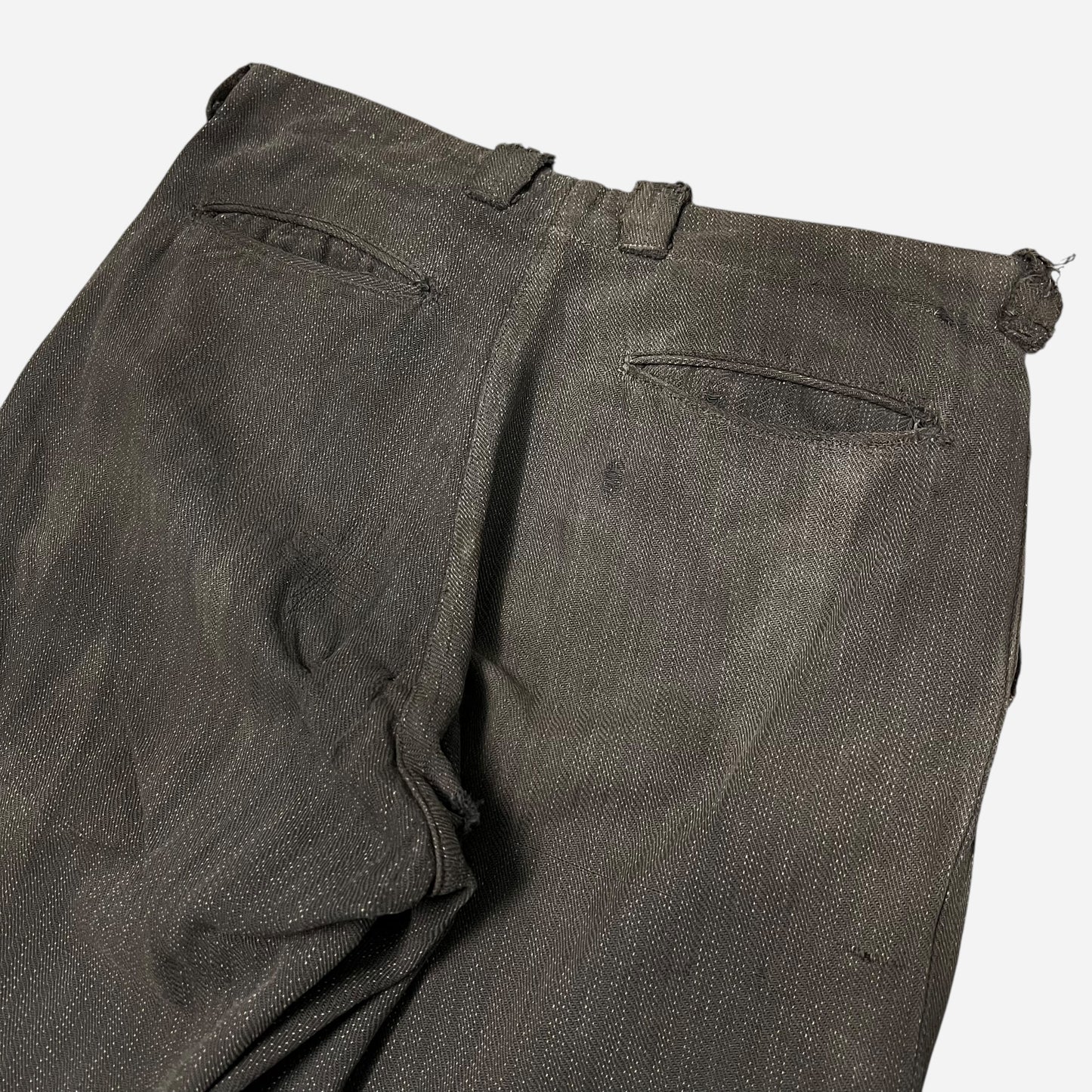 1910s 1920s “Jackson Special” Heavy cotton gray work pants (31w)