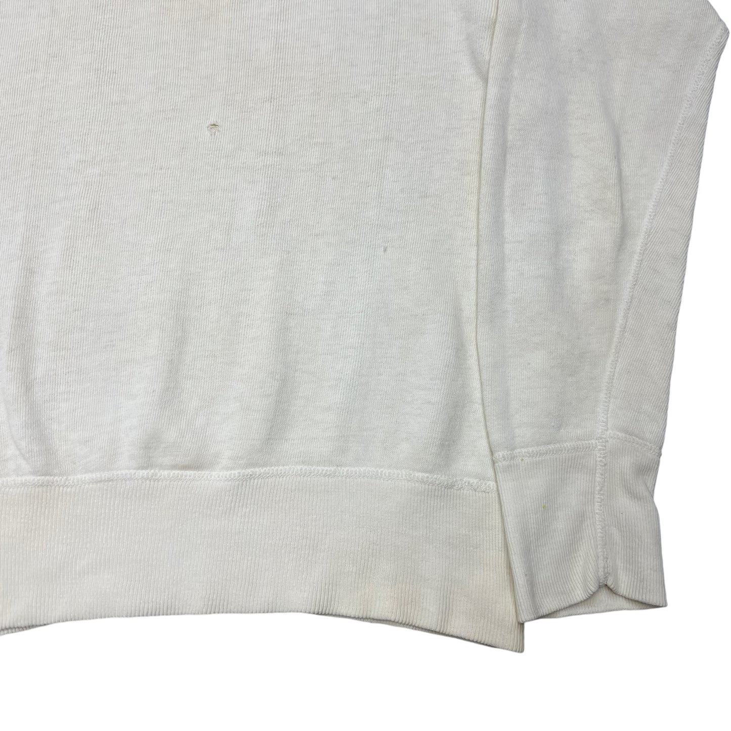 1950s Single v white sweat shirt (S)