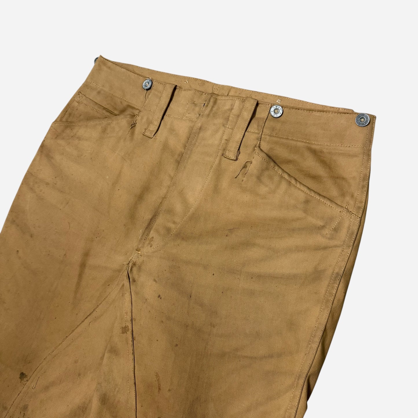 1910s WW1 US Army zinc button khaki jodhpurs (34w)